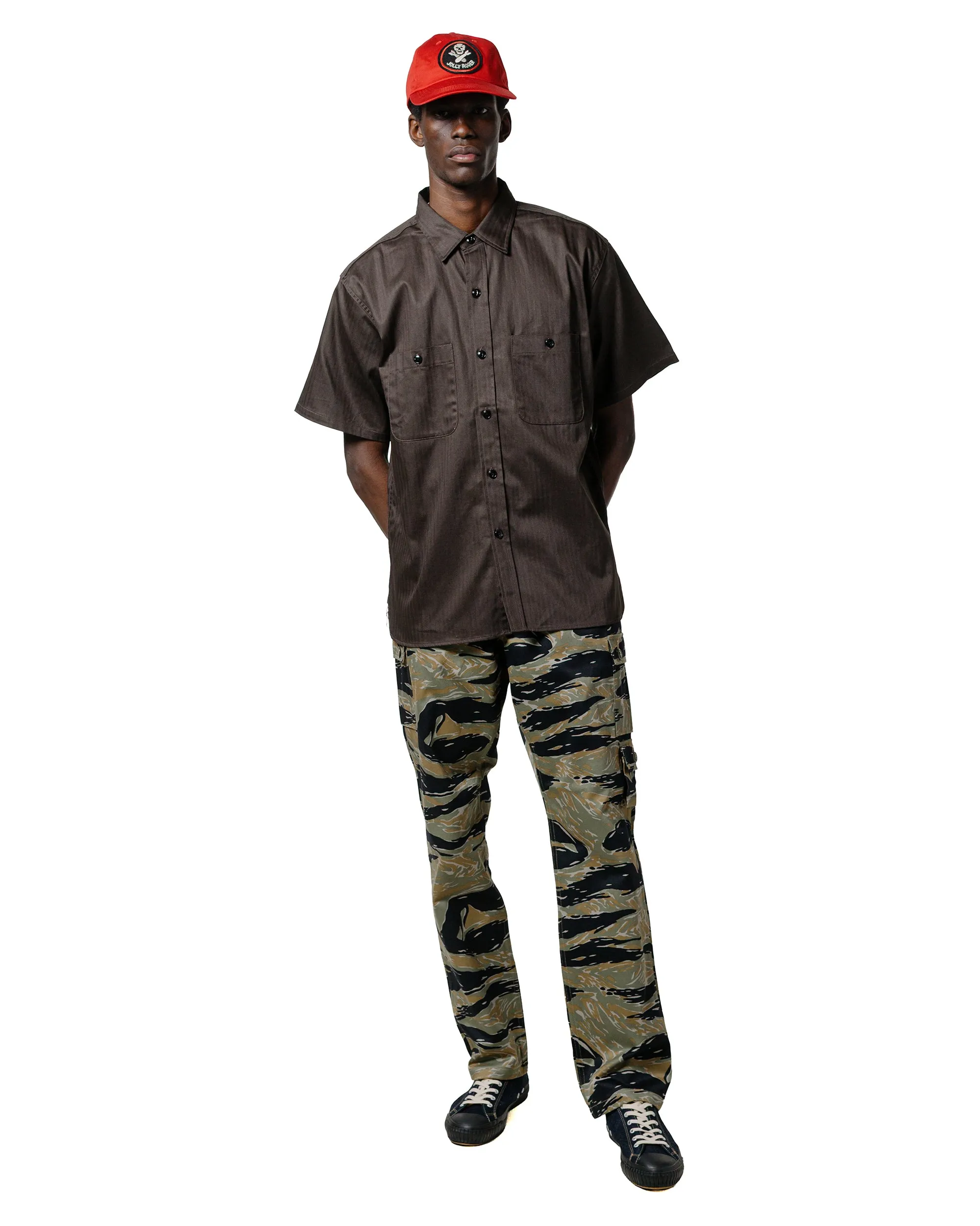 The Real McCoy's MP25003 Tiger Camouflage Trousers / Tadpole Green sold by Lost & Found product image thumbnail 4