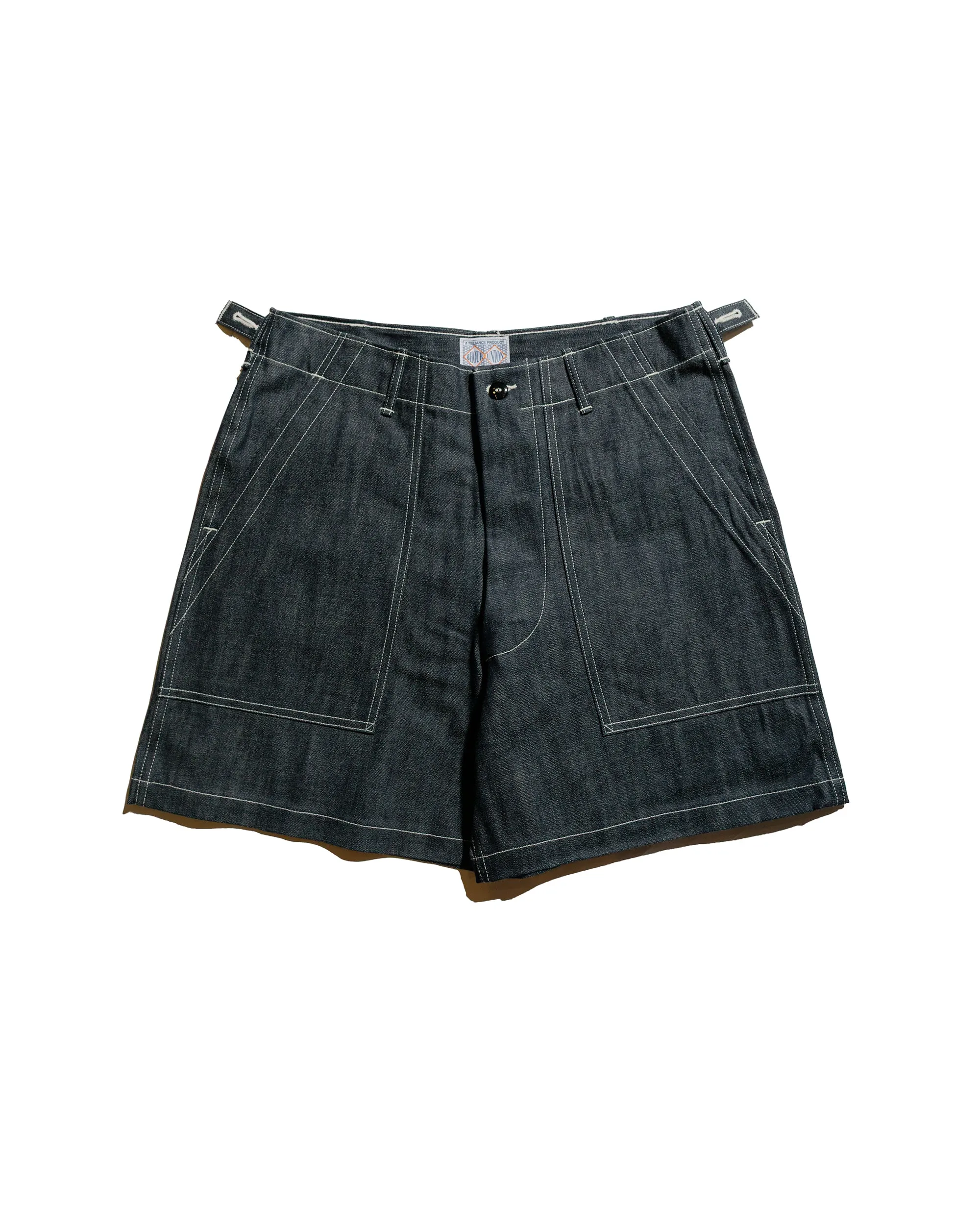 The Real McCoy's MP25013 Utility Shorts / Denim Indigo sold by Lost & Found