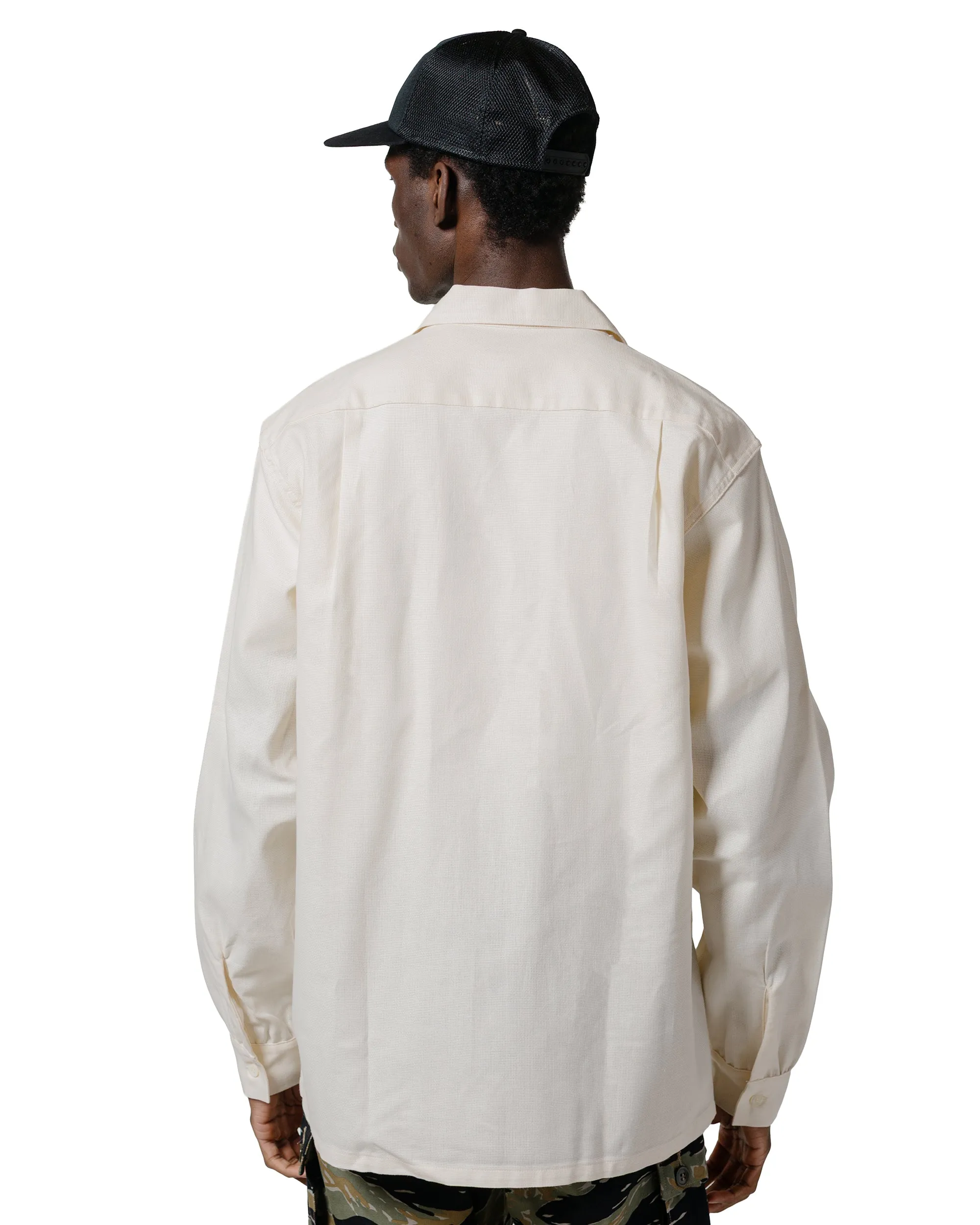 The Real McCoy's MS25010 Joe McCoy Panama Shirt L/S Milk sold by Lost & Found product image thumbnail 3
