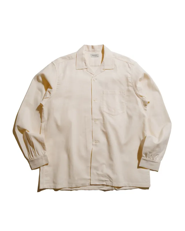 The Real McCoy's MS25010 Joe McCoy Panama Shirt L/S Milk sold by Lost & Found