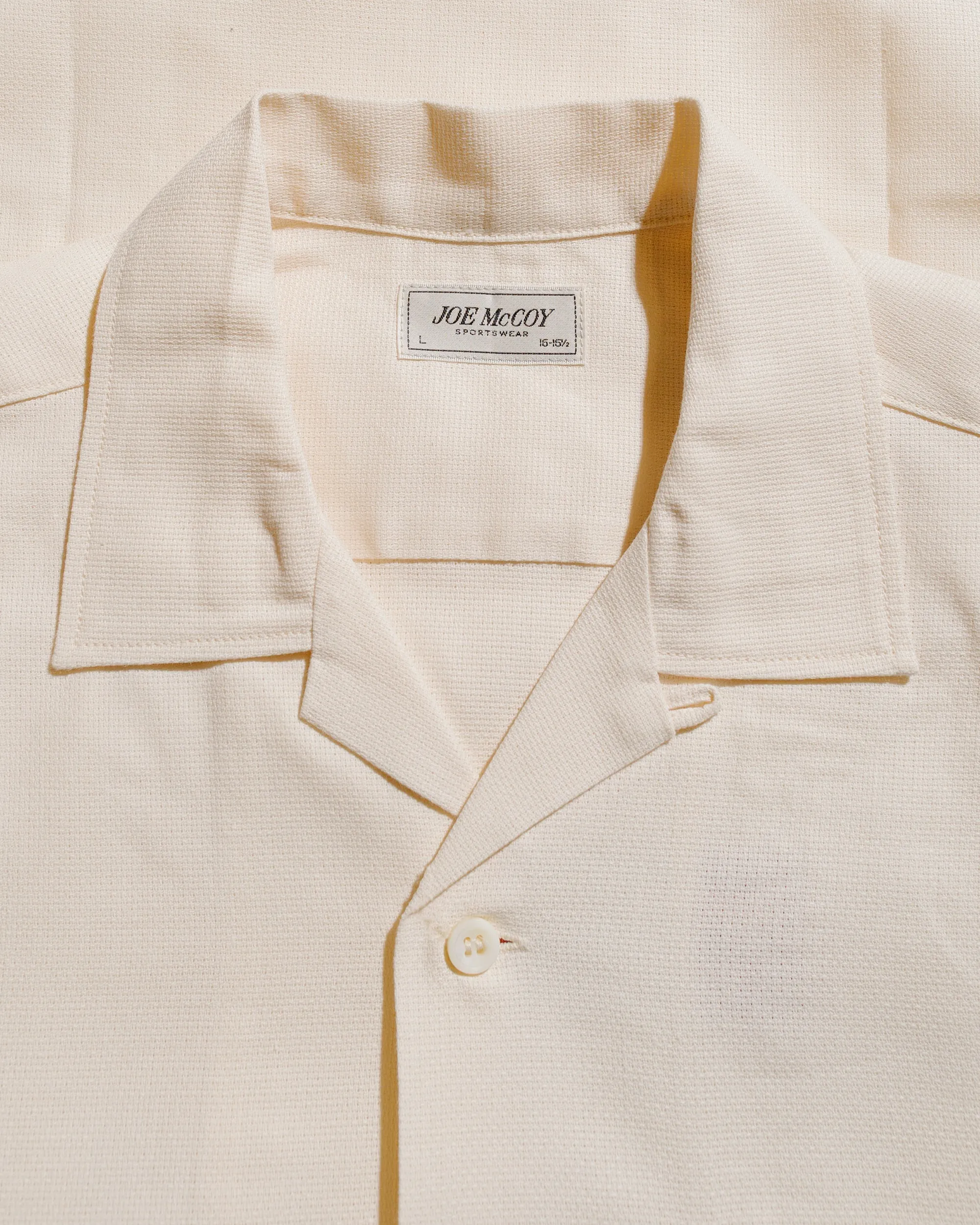 The Real McCoy's MS25010 Joe McCoy Panama Shirt L/S Milk sold by Lost & Found product image thumbnail 5