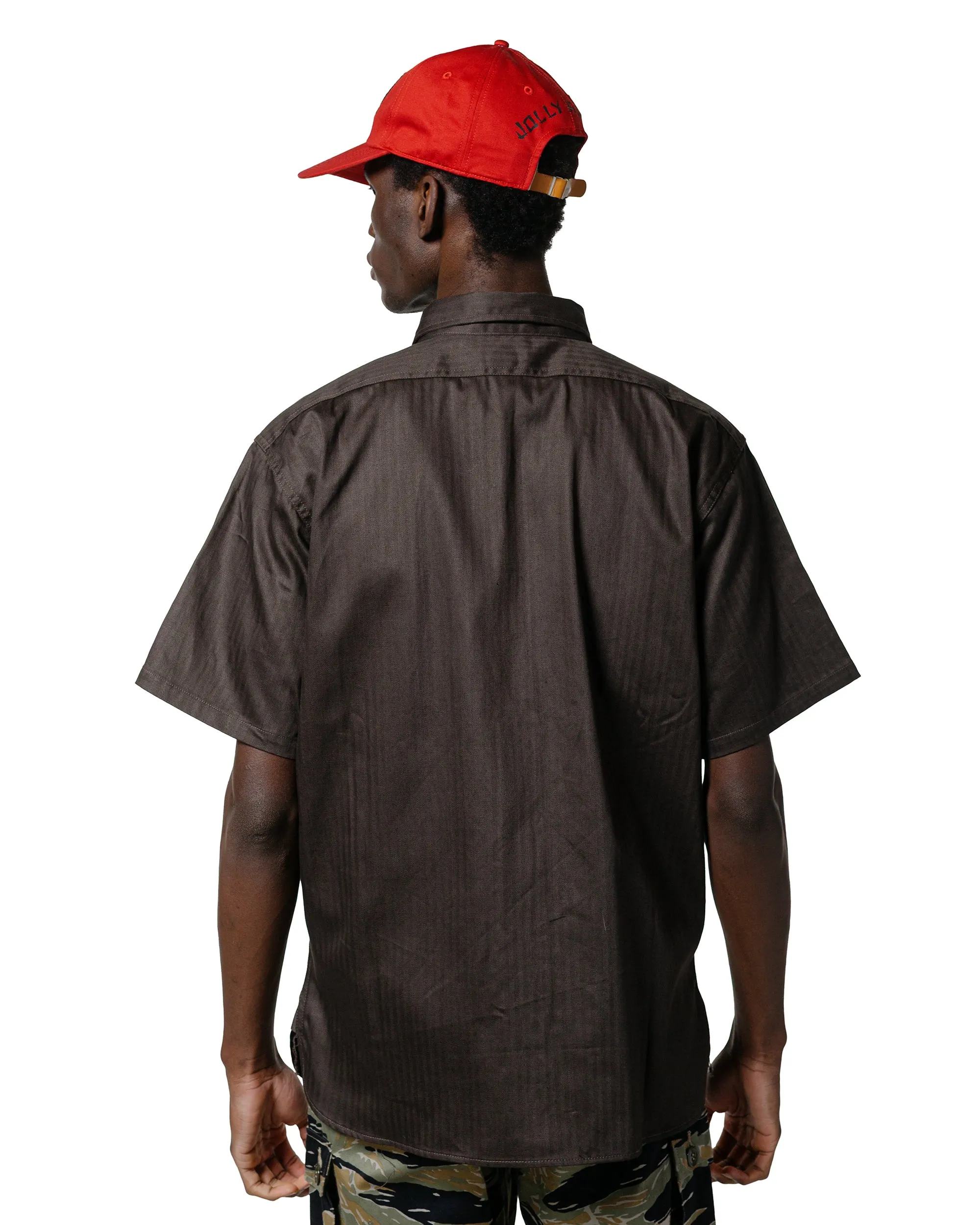 The Real McCoy's MS25013 8HU HBT Work Shirt S/S Steel sold by Lost & Found product image thumbnail 3