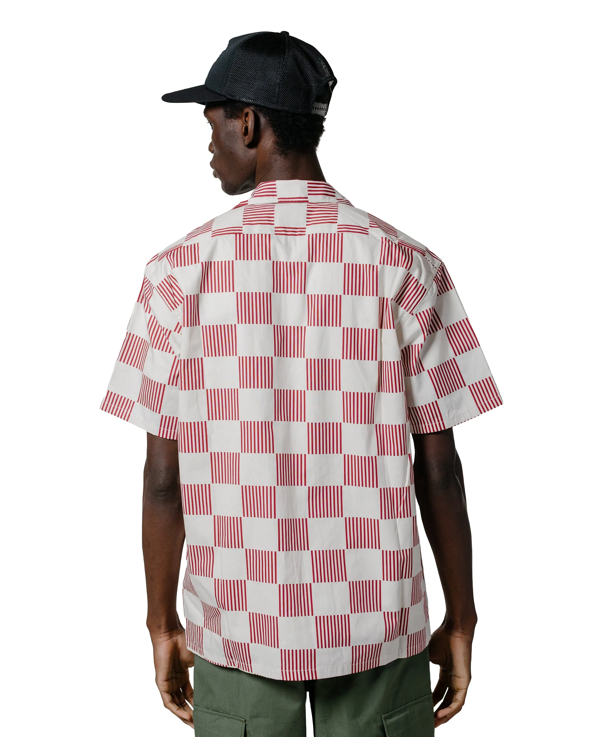 The Real McCoy's BS25002 Buco Striped-Checkered Shirt White/Red sold by Lost & Found product image thumbnail 3