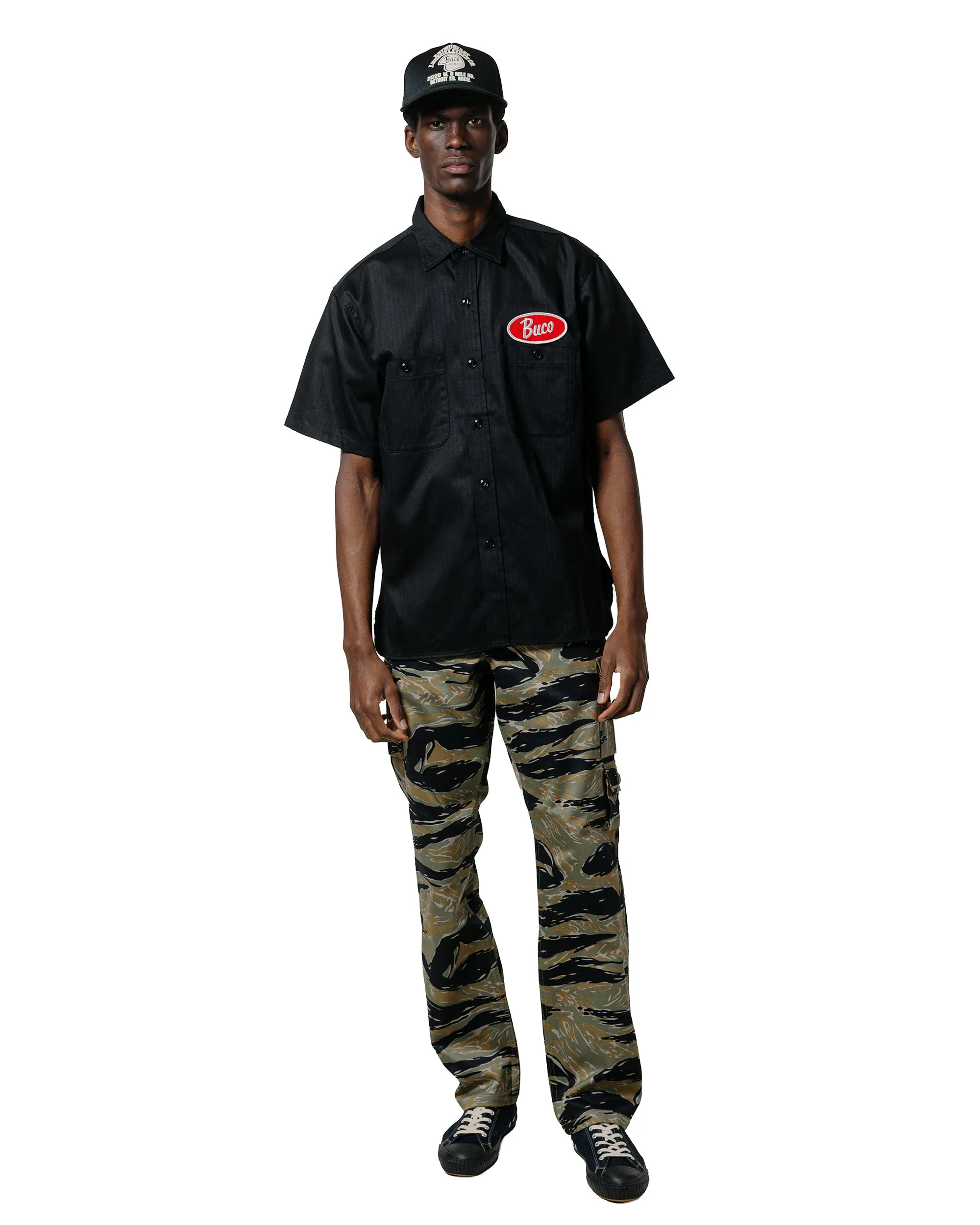 The Real McCoy's BS25001 Buco Workshirt S/S Culver City Black sold by Lost & Found product image thumbnail 4