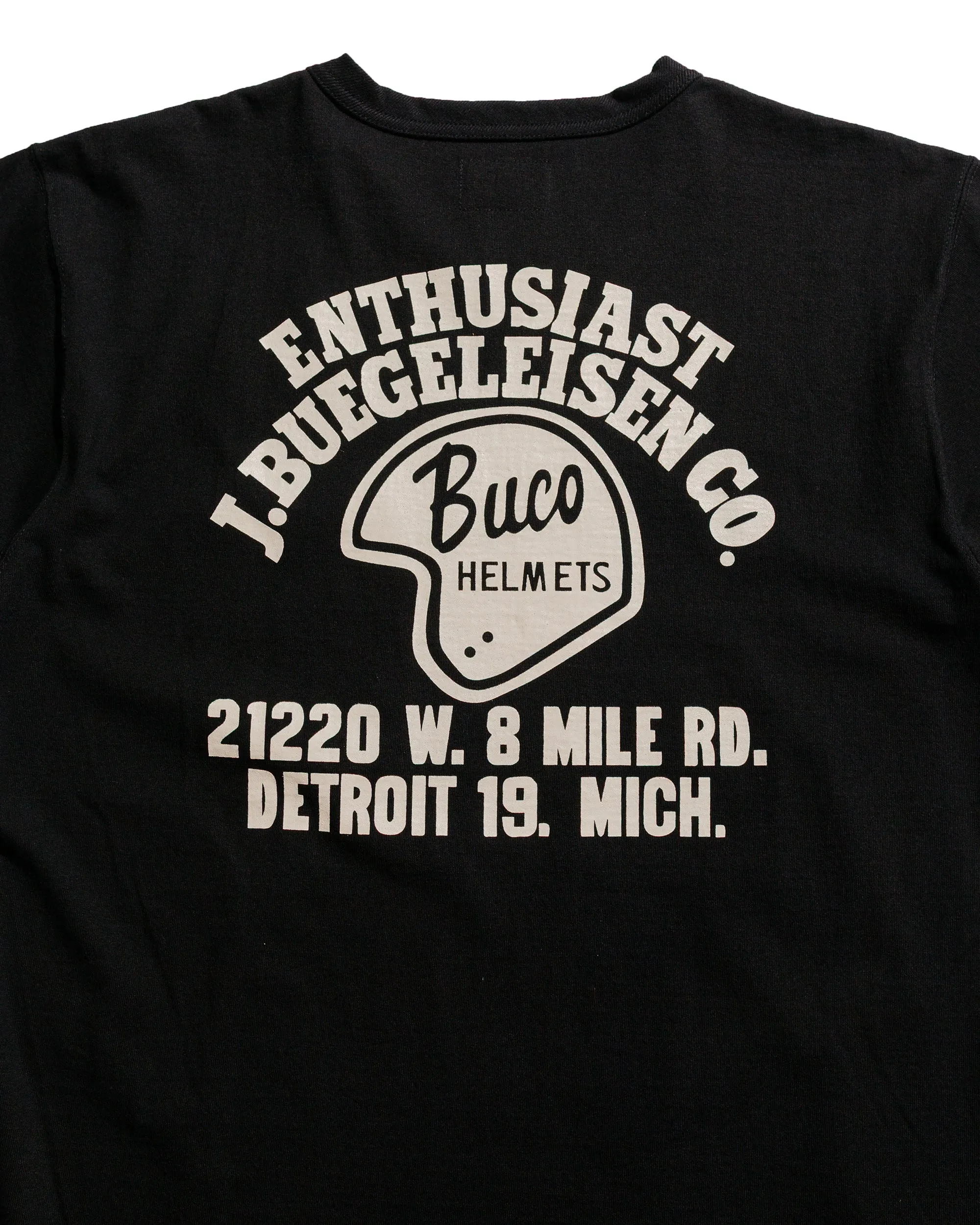 The Real McCoy's BC25005 Buco Tee / Enthusiast Black sold by Lost & Found product image thumbnail 4