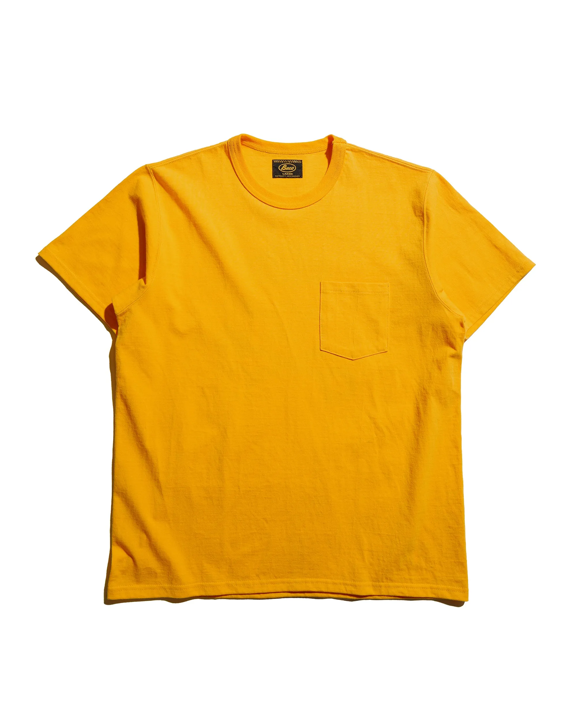 The Real McCoy's BC25003 Buco Tee / Skull Piston Yellow sold by Lost & Found