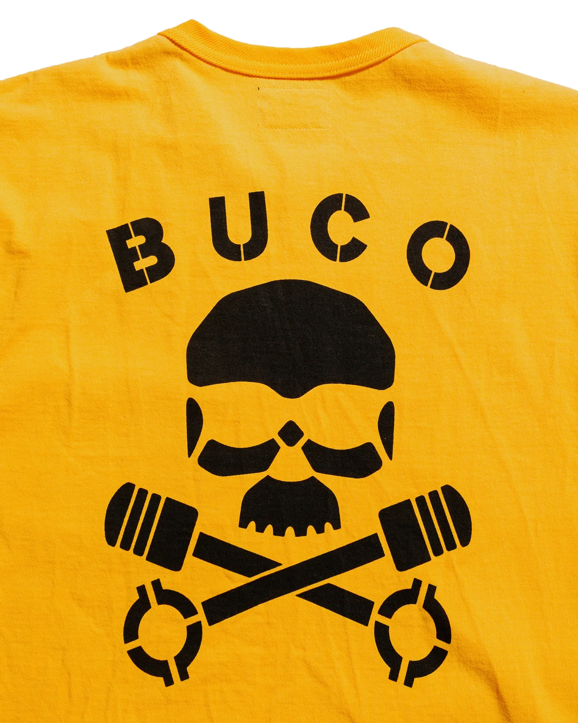 The Real McCoy's BC25003 Buco Tee / Skull Piston Yellow sold by Lost & Found product image thumbnail 4