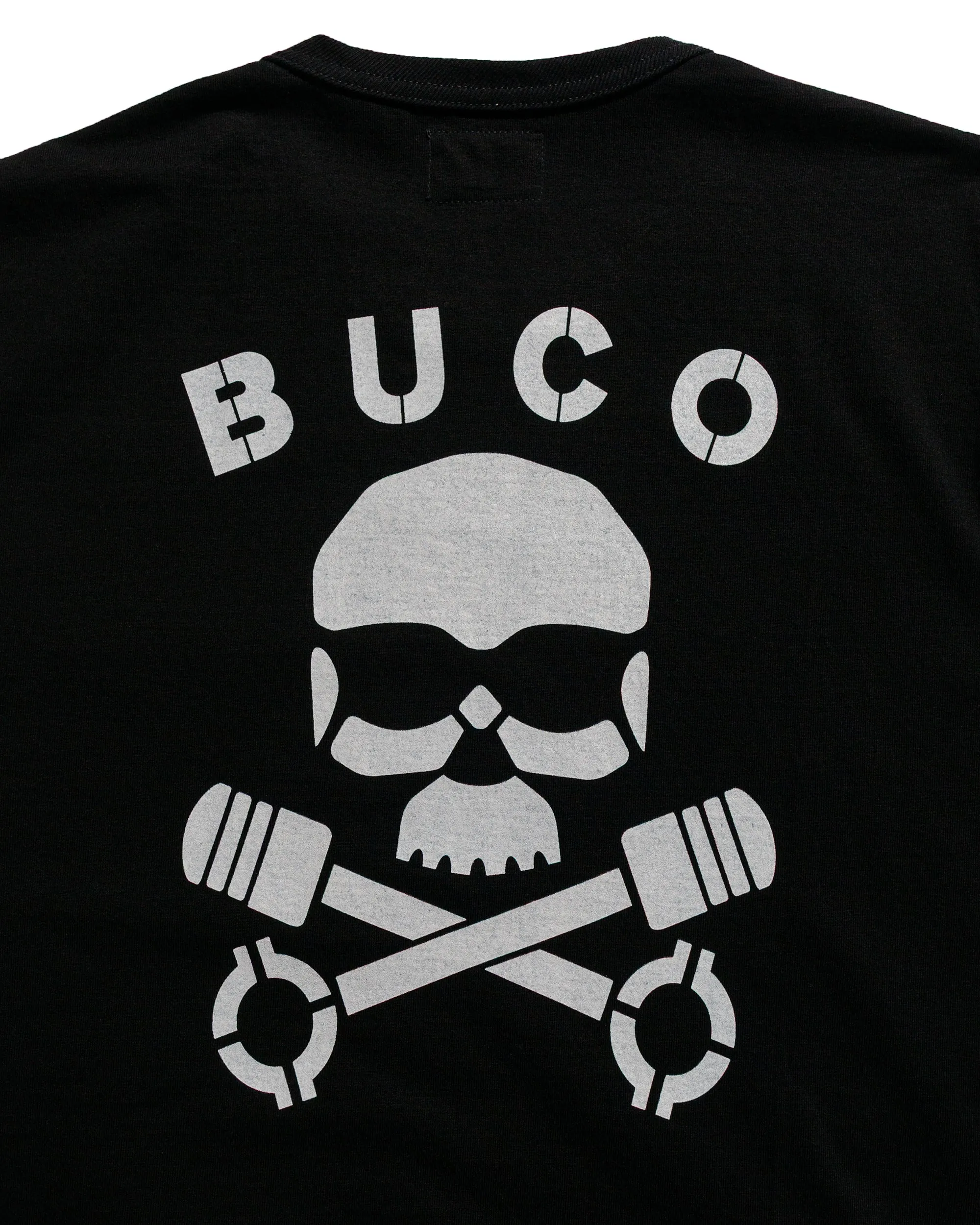 The Real McCoy's BC25003 Buco Tee / Skull Piston Black sold by Lost & Found product image thumbnail 4