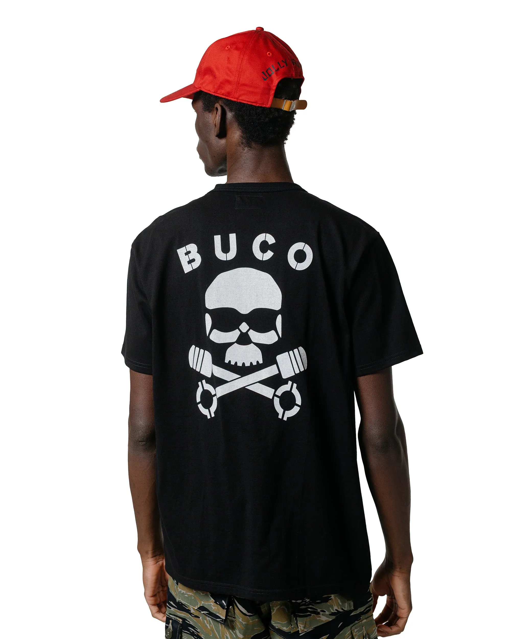 The Real McCoy's BC25003 Buco Tee / Skull Piston Black sold by Lost & Found product image thumbnail 3