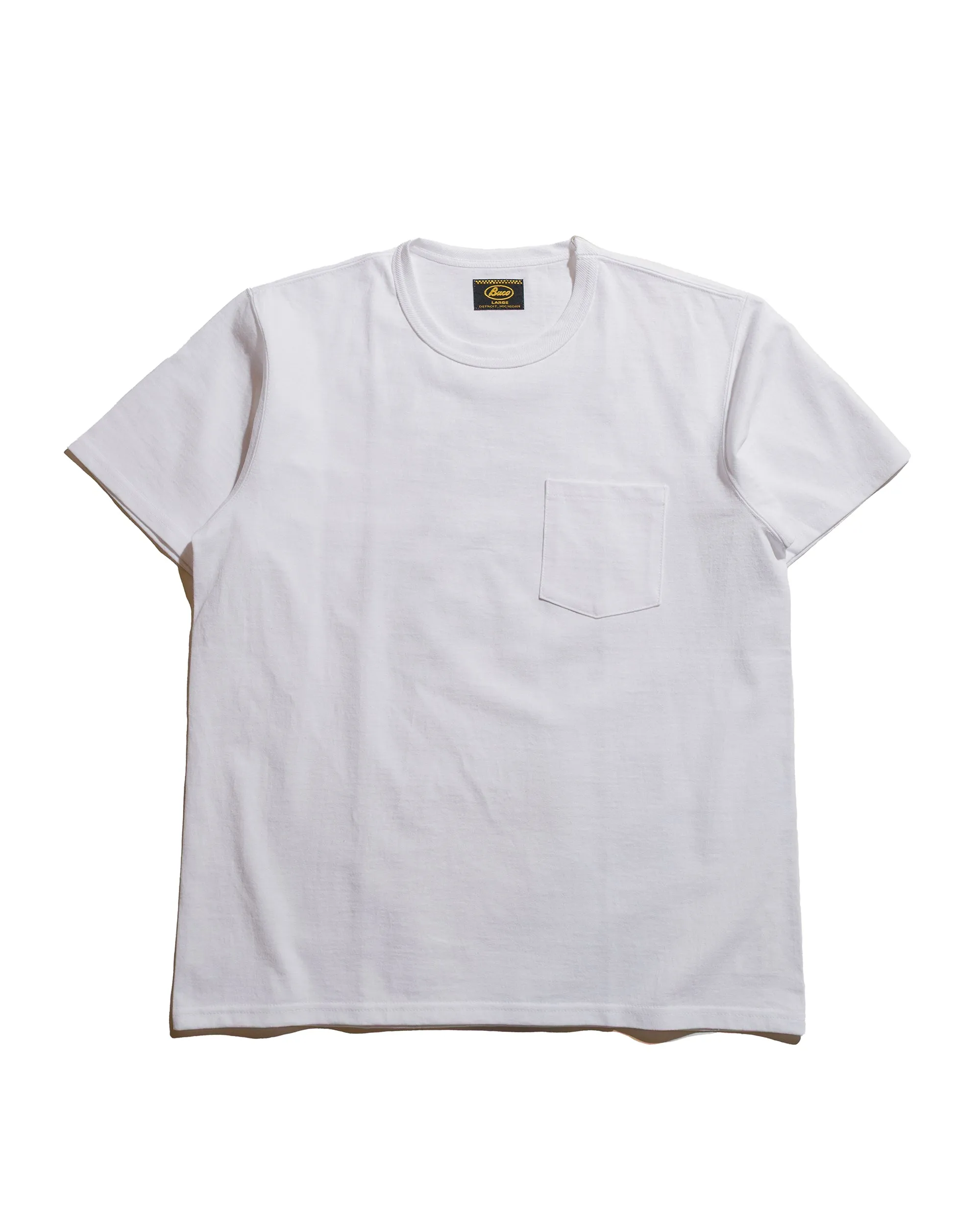 The Real McCoy's BC25003 Buco Tee / Skull Piston White sold by Lost & Found