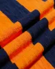 The Real McCoy's BC24002 Buco Stripe Tee S/S Orange/Navy sold by Lost & Found