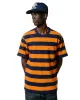 The Real McCoy's BC24002 Buco Stripe Tee S/S Orange/Navy sold by Lost & Found