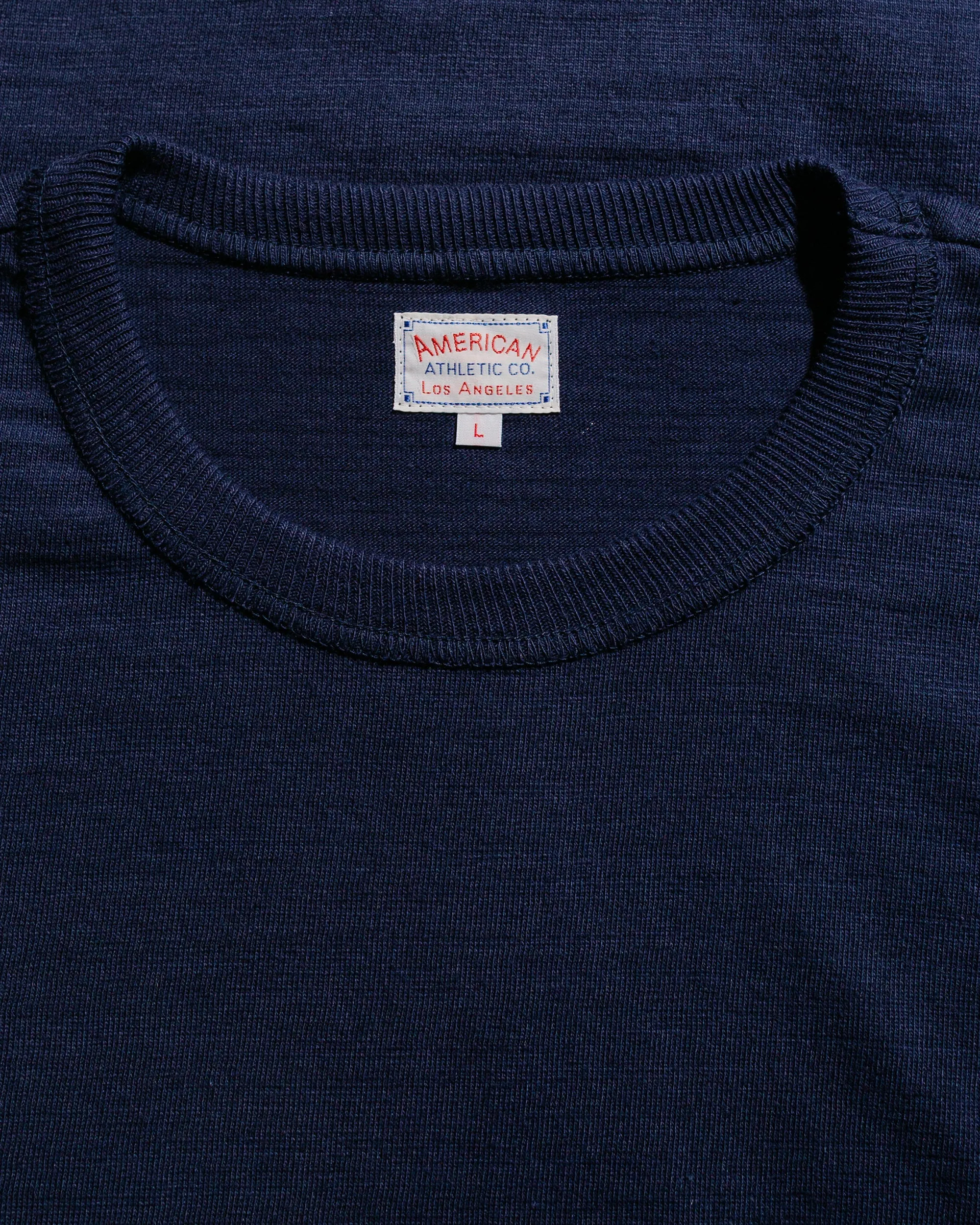 The Real McCoy's MC21109 Athletic L/S T-Shirt / Loop-Wheel Navy sold by Lost & Found product image thumbnail 4