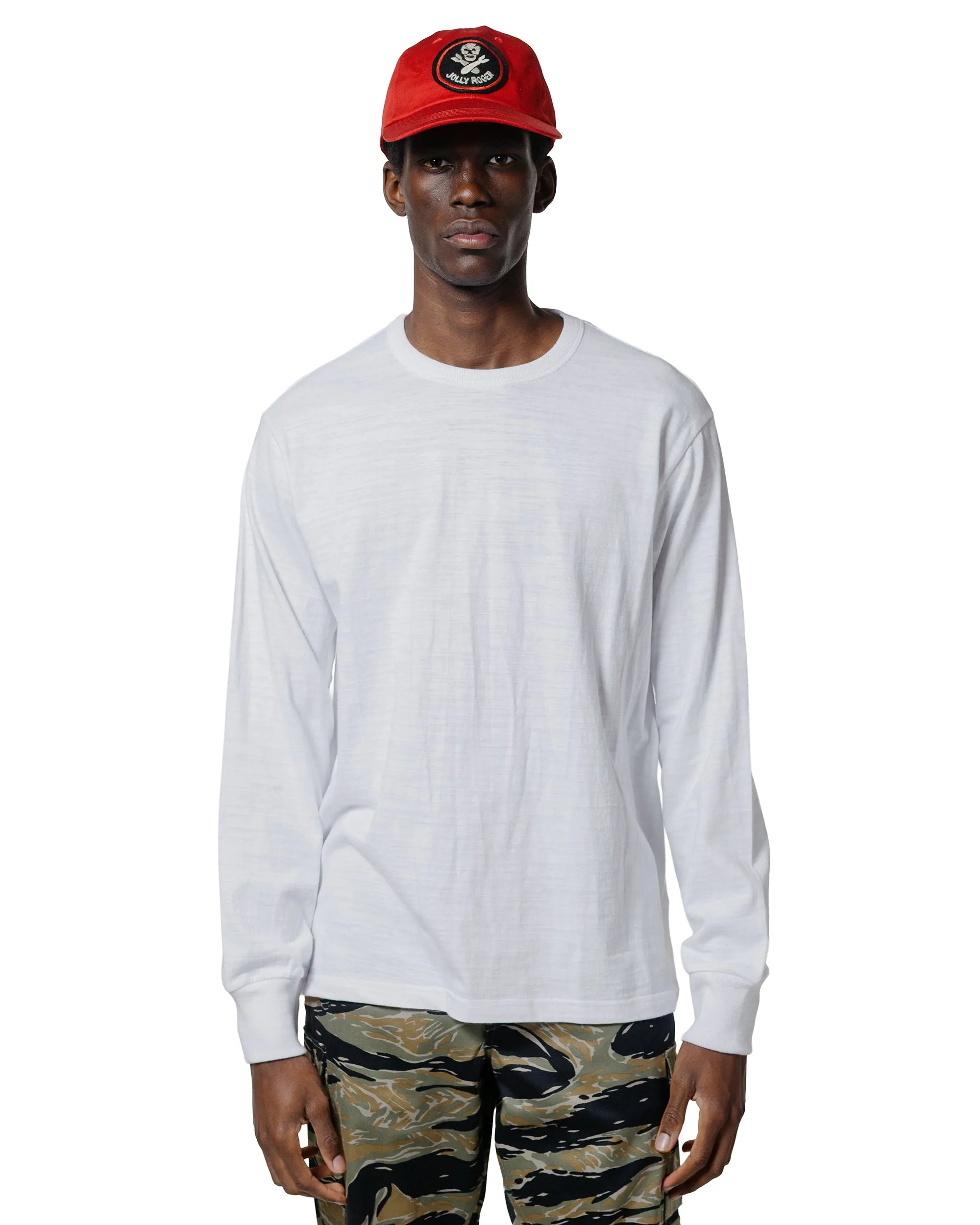 The Real McCoy's MC21109 Athletic L/S T-Shirt / Loop-Wheel White sold by Lost & Found product image thumbnail 2