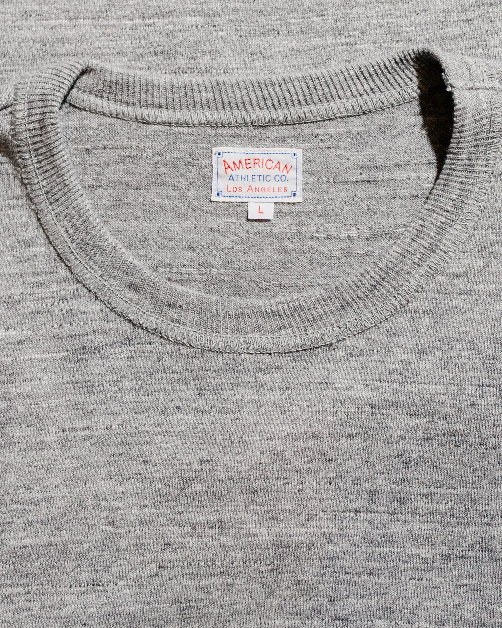 The Real McCoy's MC21109 Athletic L/S T-Shirt / Loop-Wheel Grey sold by Lost & Found product image thumbnail 4