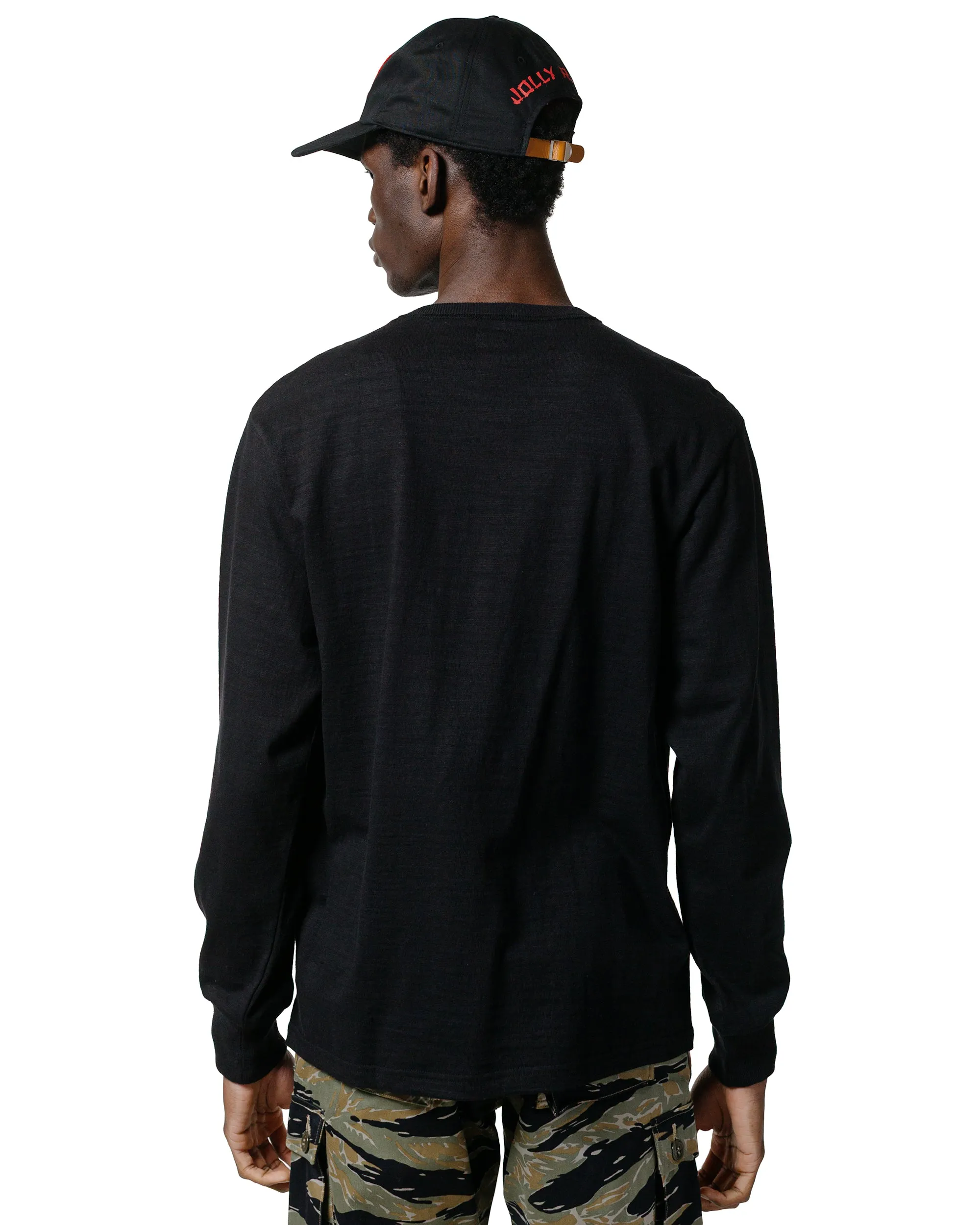 The Real McCoy's MC21109 Athletic L/S T-Shirt / Loop-Wheel Black sold by Lost & Found product image thumbnail 3