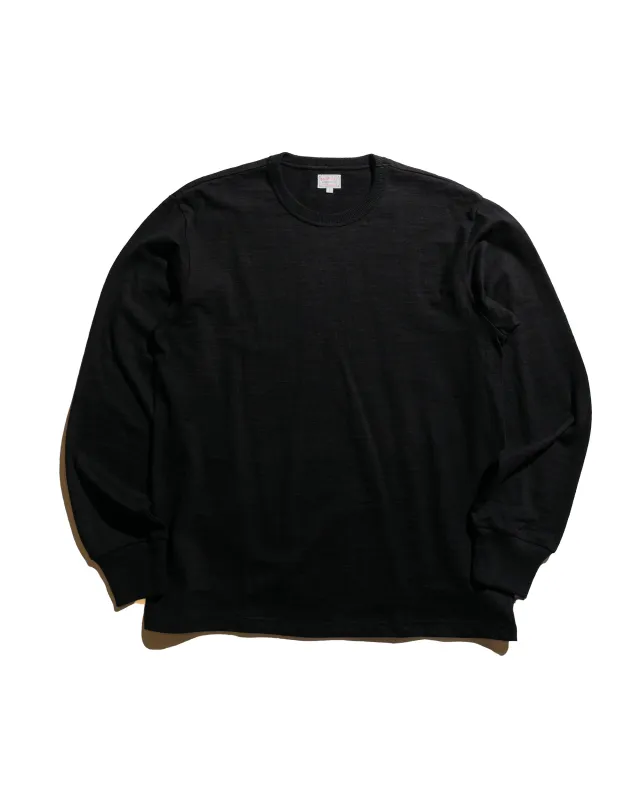 The Real McCoy's MC21109 Athletic L/S T-Shirt / Loop-Wheel Black made by The Real McCoy's