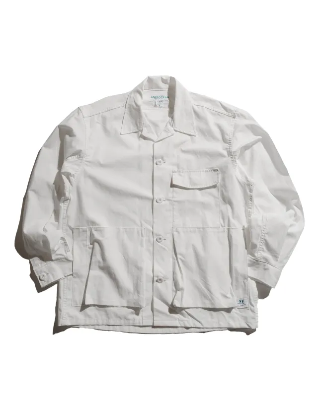 Sassafras Digs Crew Half Army Ripstop Off White sold by Lost & Found