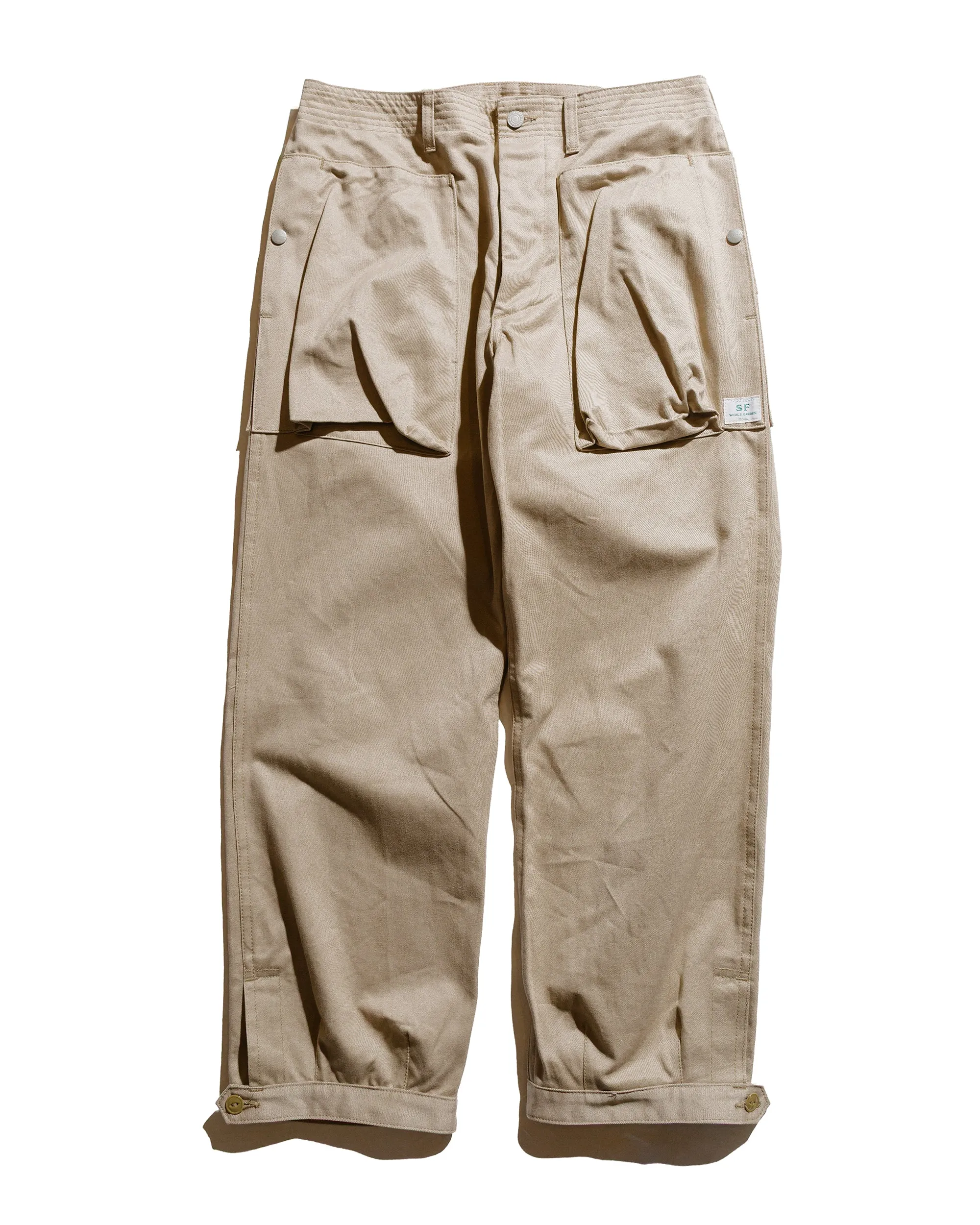 Sassafras Digs Crew Pants 4/5 41Khaki Chino Khaki sold by Lost & Found
