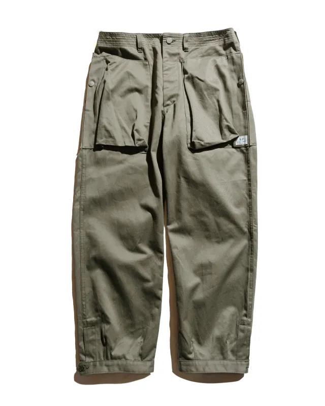Sassafras Digs Crew Pants 4/5 41Khaki Chino Olive sold by Lost & Found