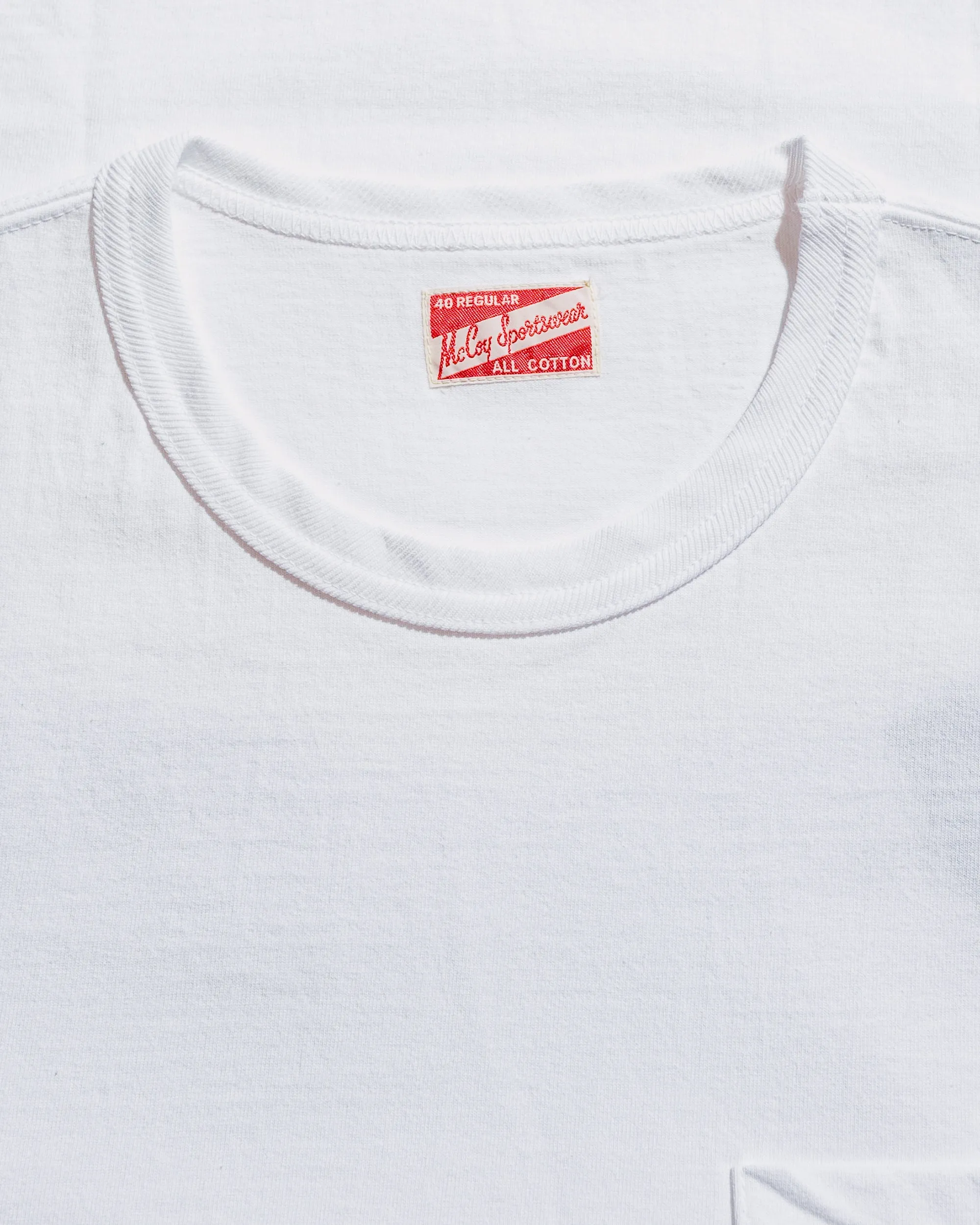 The Real McCoy's MC22006 Pocket Tee White sold by Lost & Found product image thumbnail 4