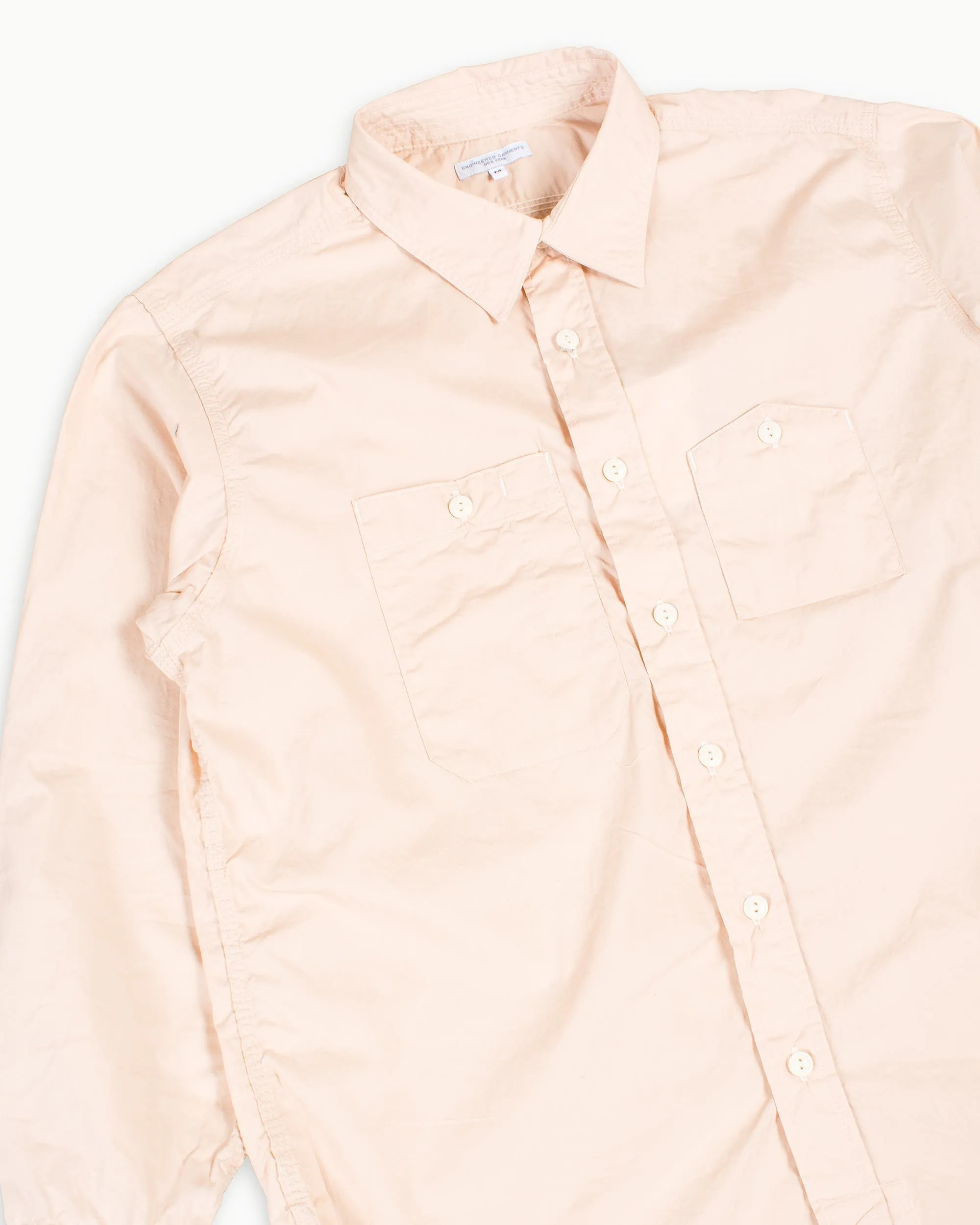 Engineered Garments Work Shirt Pink Superfine Poplin sold by Lost & Found product image thumbnail 5