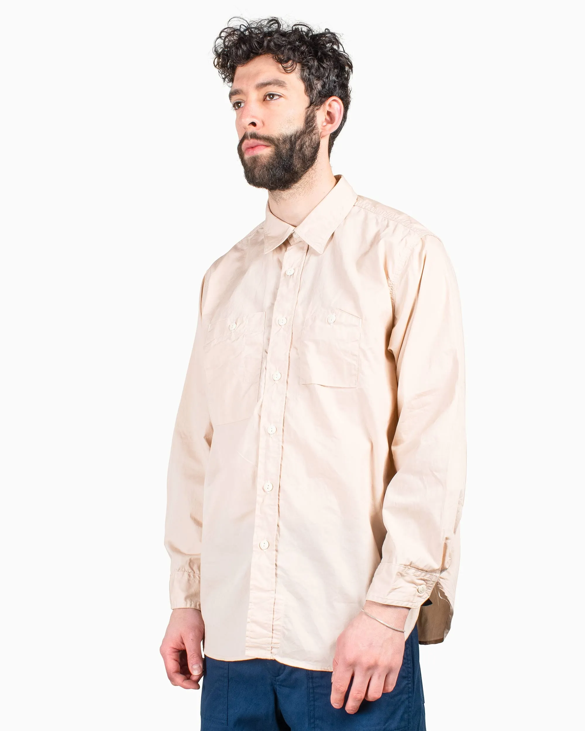 Engineered Garments Work Shirt Pink Superfine Poplin sold by Lost & Found product image thumbnail 4