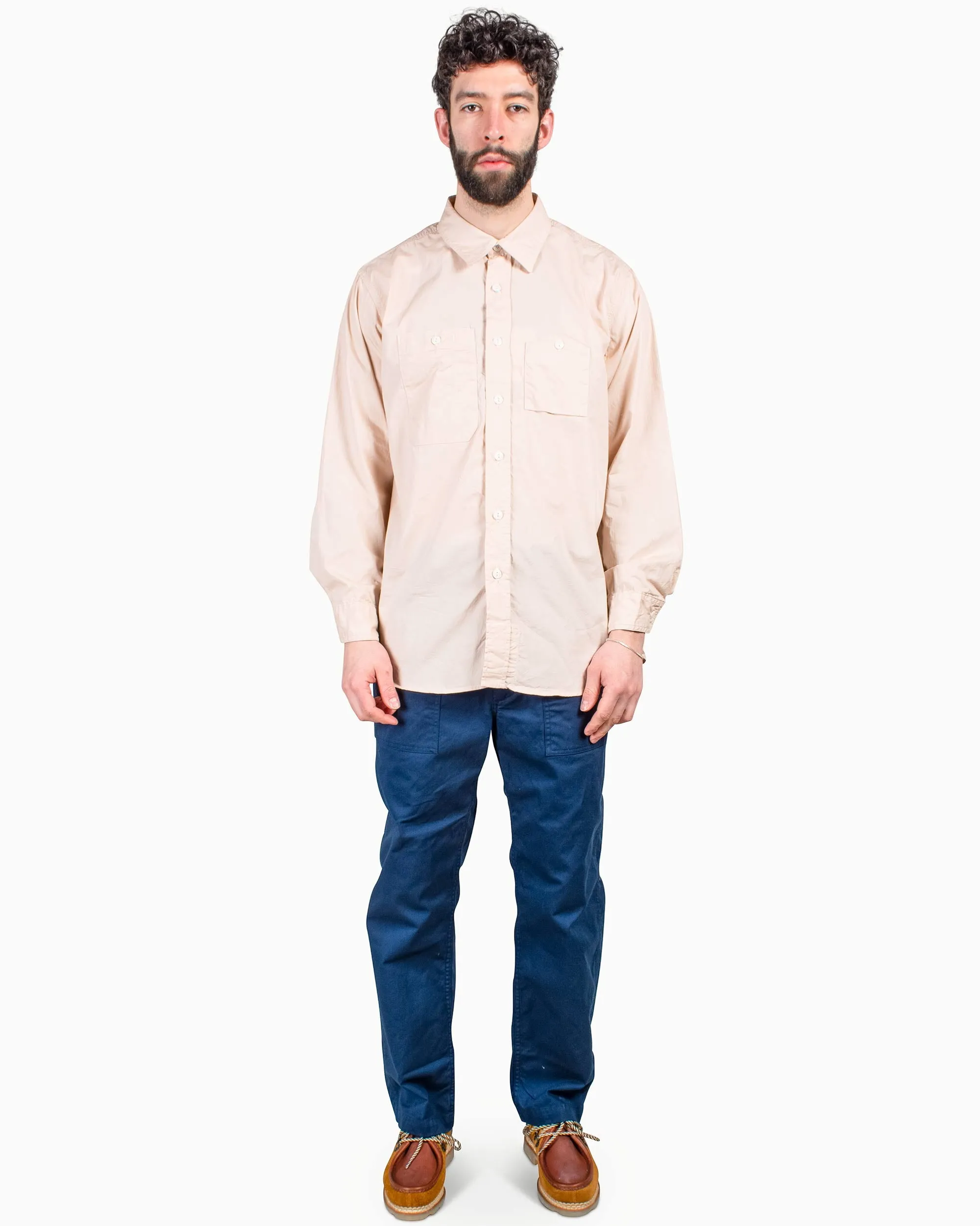 Engineered Garments Work Shirt Pink Superfine Poplin sold by Lost & Found product image thumbnail 2