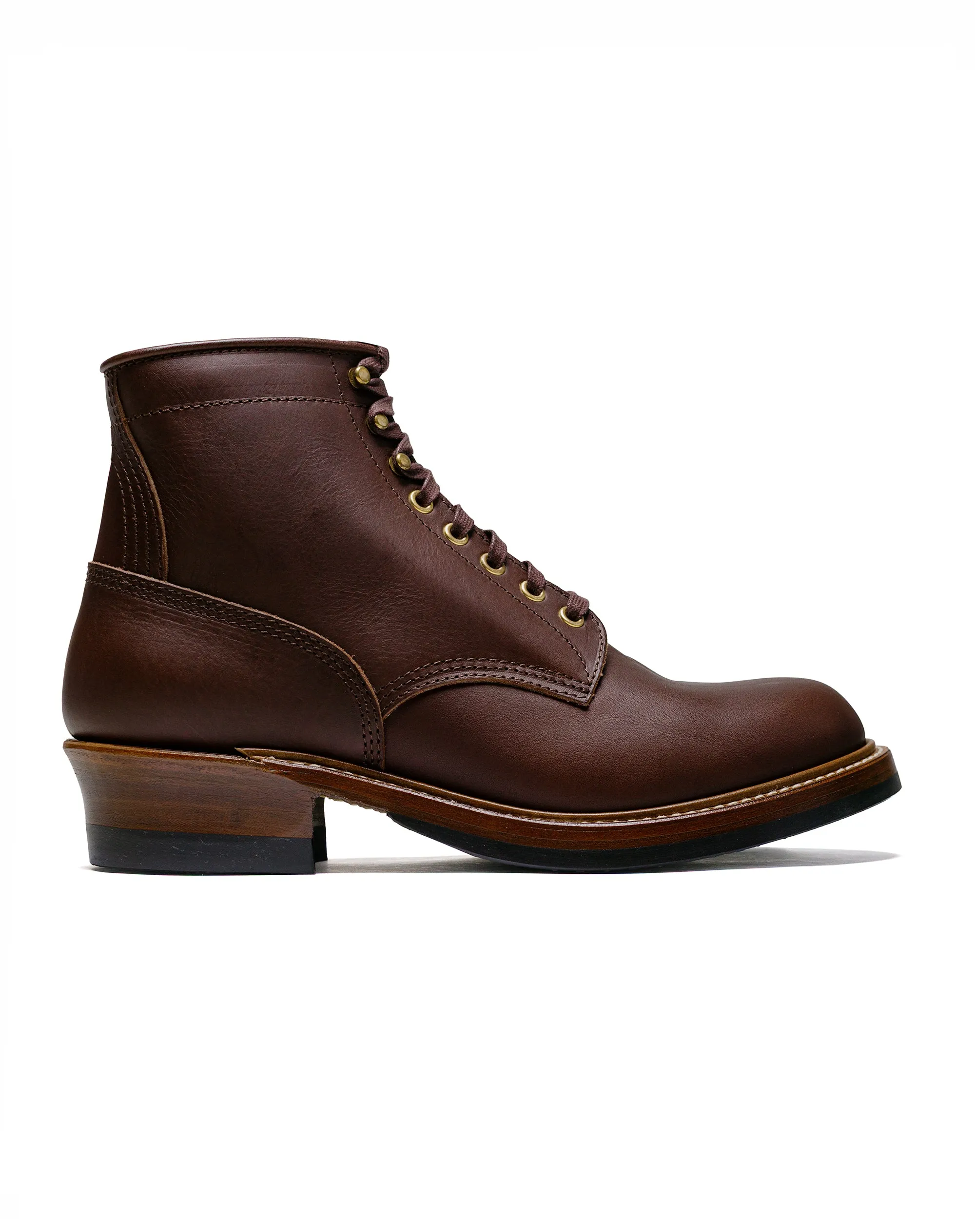 John Lofgren Bootmaker Steel Gang SW Boots Badalassi Carlo Vegetable Tanned Leather Tobacco sold by Lost & Found