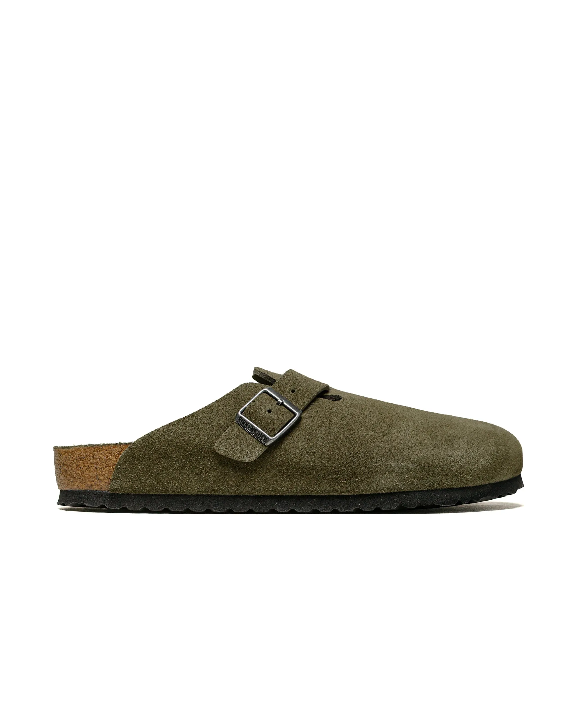 Birkenstock Boston Thyme Tonal Suede sold by Lost & Found