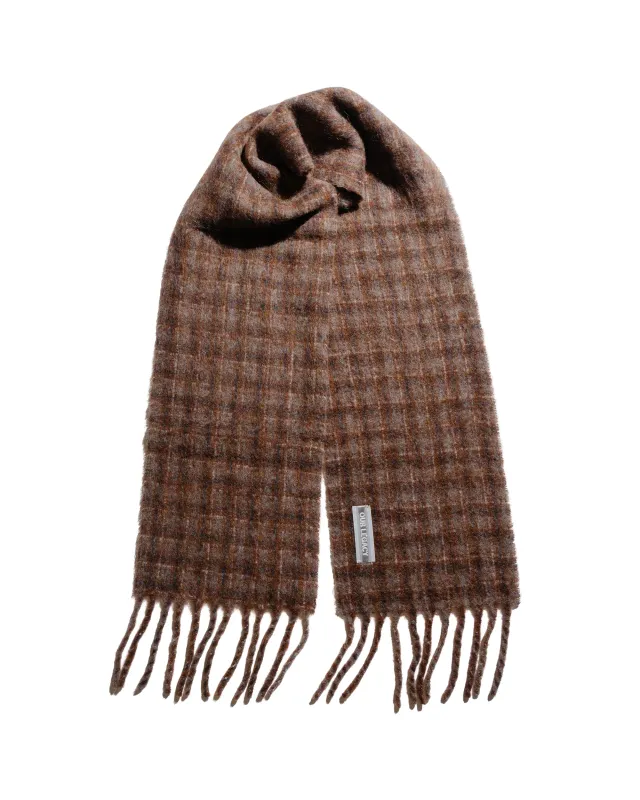 Our Legacy Estate Scarf Dorf Check Fuzzy Alpaca sold by Lost & Found