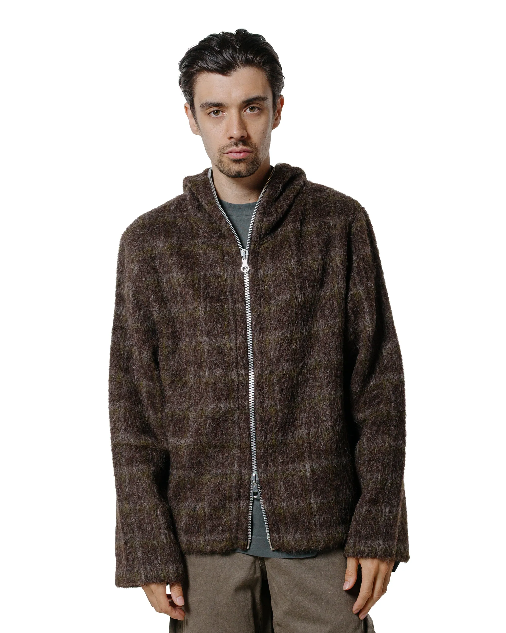 Our Legacy Full Zip Hood Dorf Check Hairy Wool sold by Lost & Found product image thumbnail 2