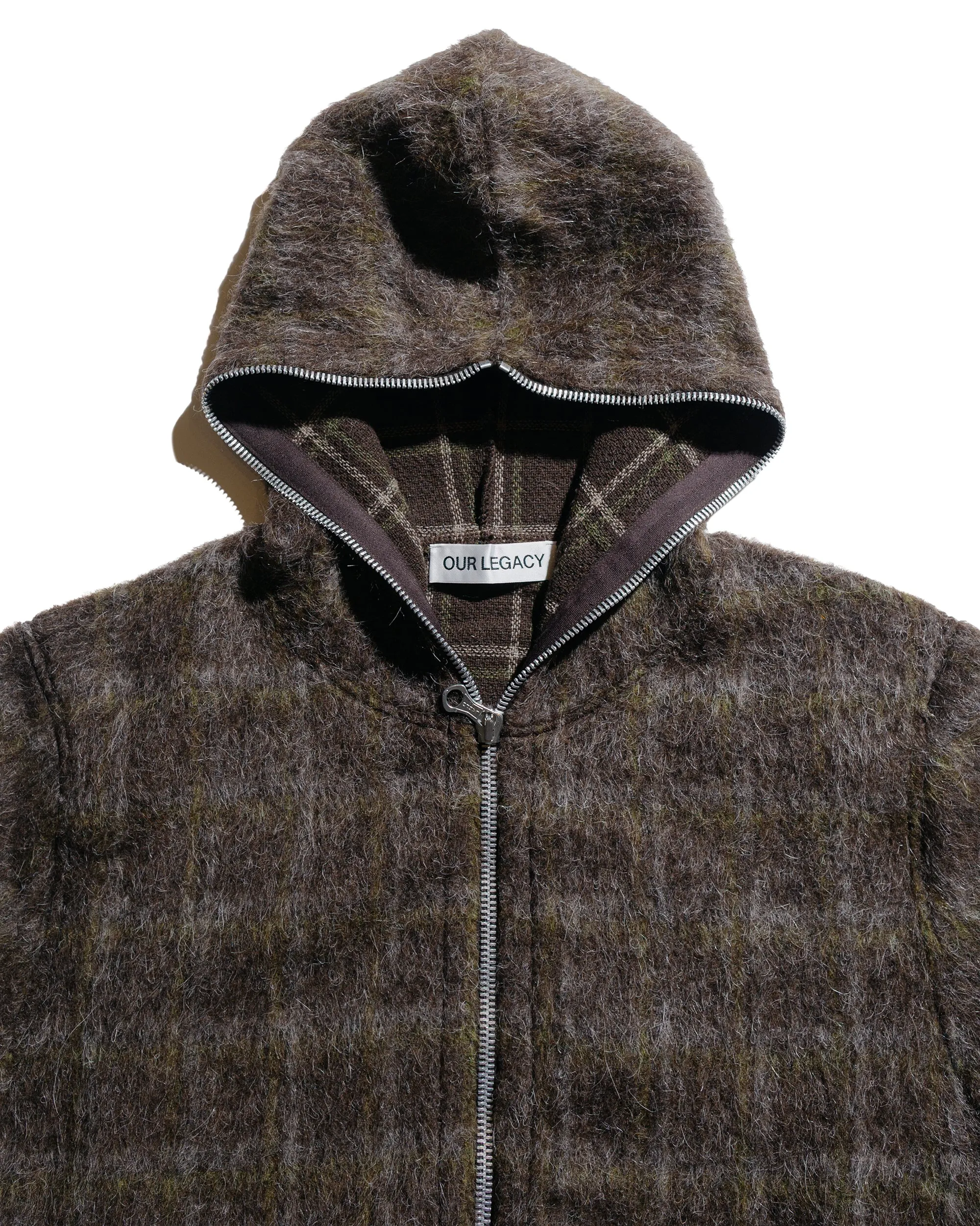 Our Legacy Full Zip Hood Dorf Check Hairy Wool sold by Lost & Found product image thumbnail 5
