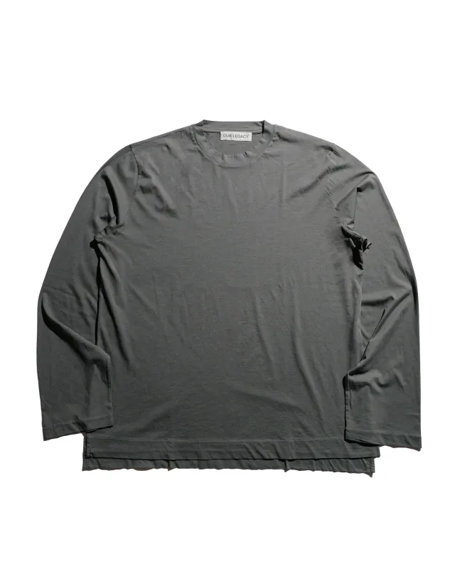 Our Legacy Box Longsleeve Grey Sage Clean Jersey sold by Lost & Found