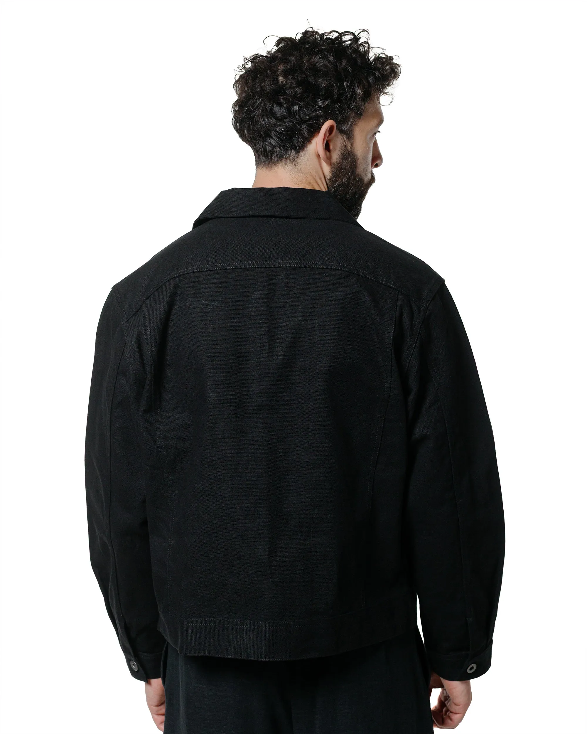 James Coward Range Jacket Black Cotton Washi Oxford Cloth sold by Lost & Found product image thumbnail 3