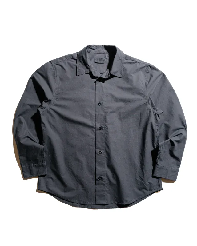 James Coward Filter Shirt Charcoal Cotton Washi sold by Lost & Found