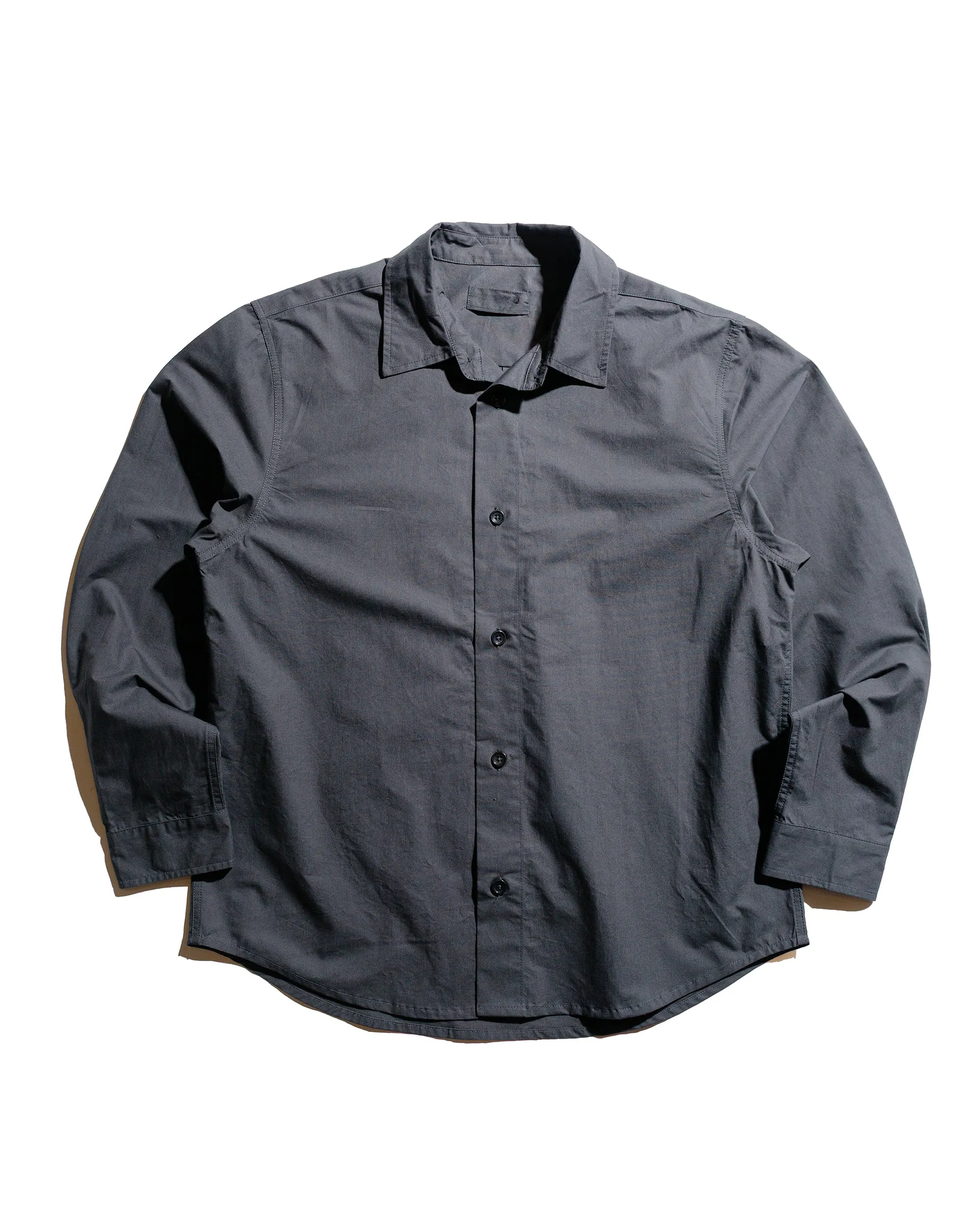 James Coward Filter Shirt Charcoal Cotton Washi sold by Lost & Found