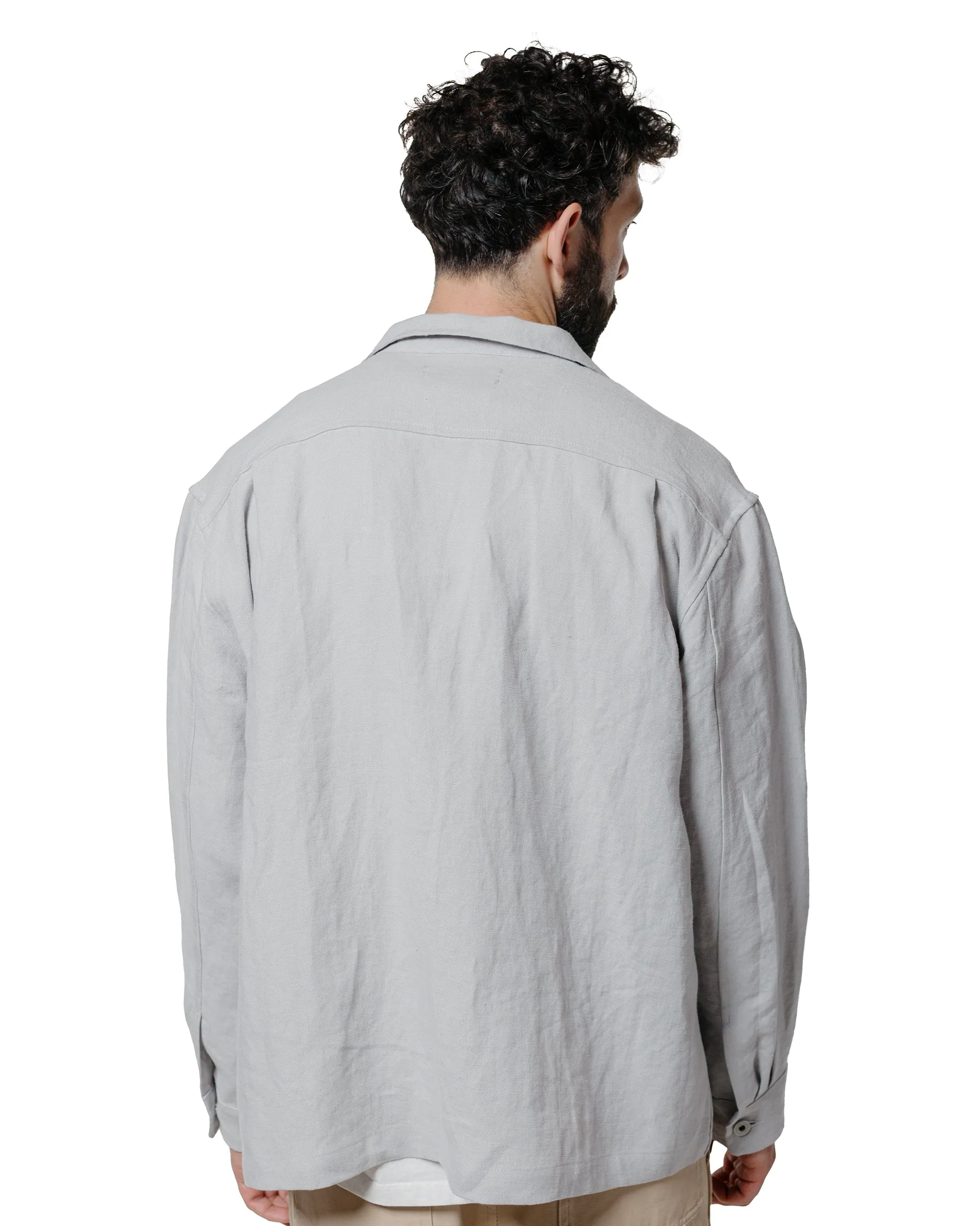 James Coward Travail Shirt Corsica Sky Welterweight Linen sold by Lost & Found product image thumbnail 3