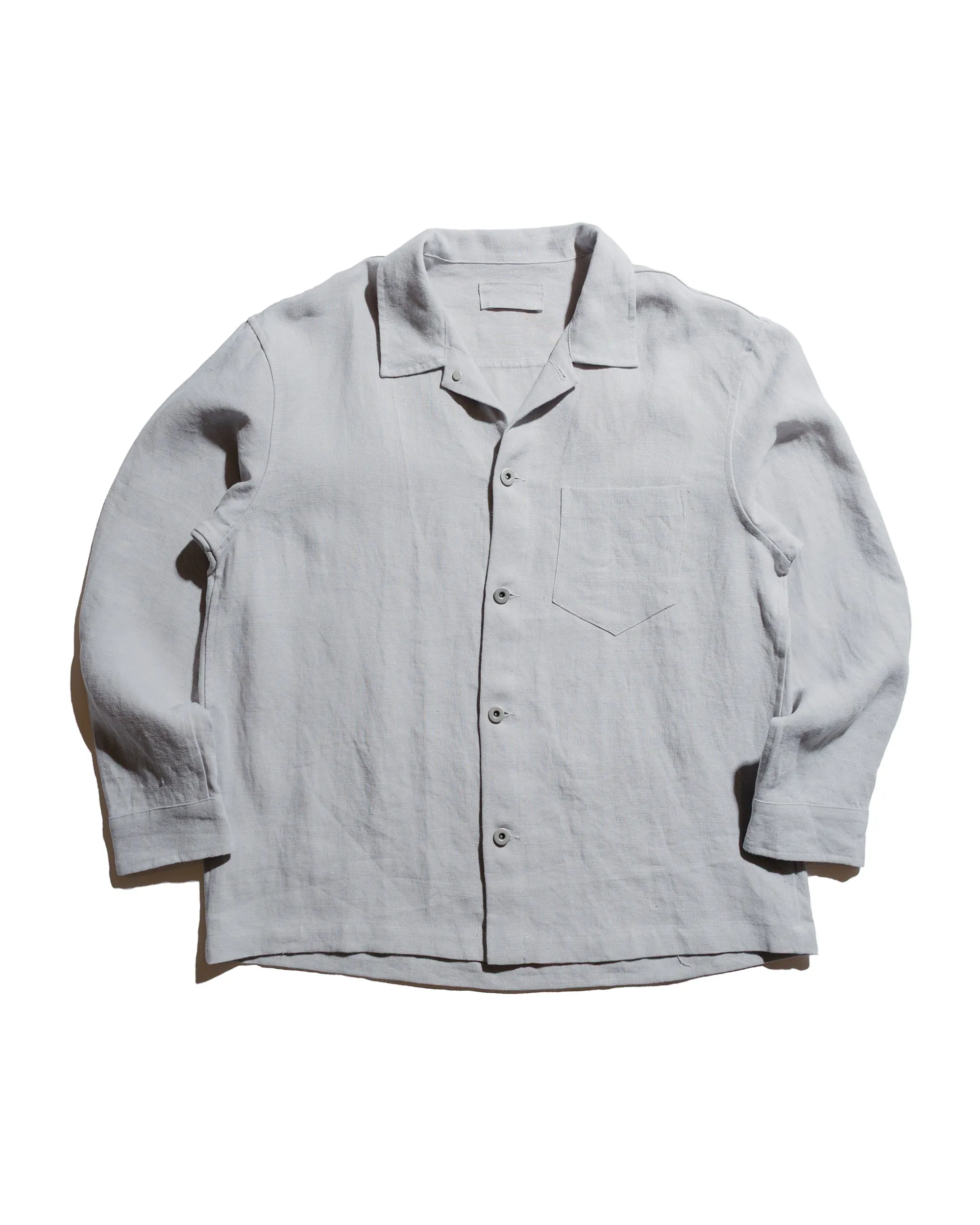 James Coward Travail Shirt Corsica Sky Welterweight Linen sold by Lost & Found