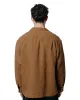 James Coward Travail Shirt Corsica Brown Welterweight Linen sold by Lost & Found