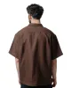 James Coward Sundown Shirt Chocolate Brown Welterweight Linen sold by Lost & Found