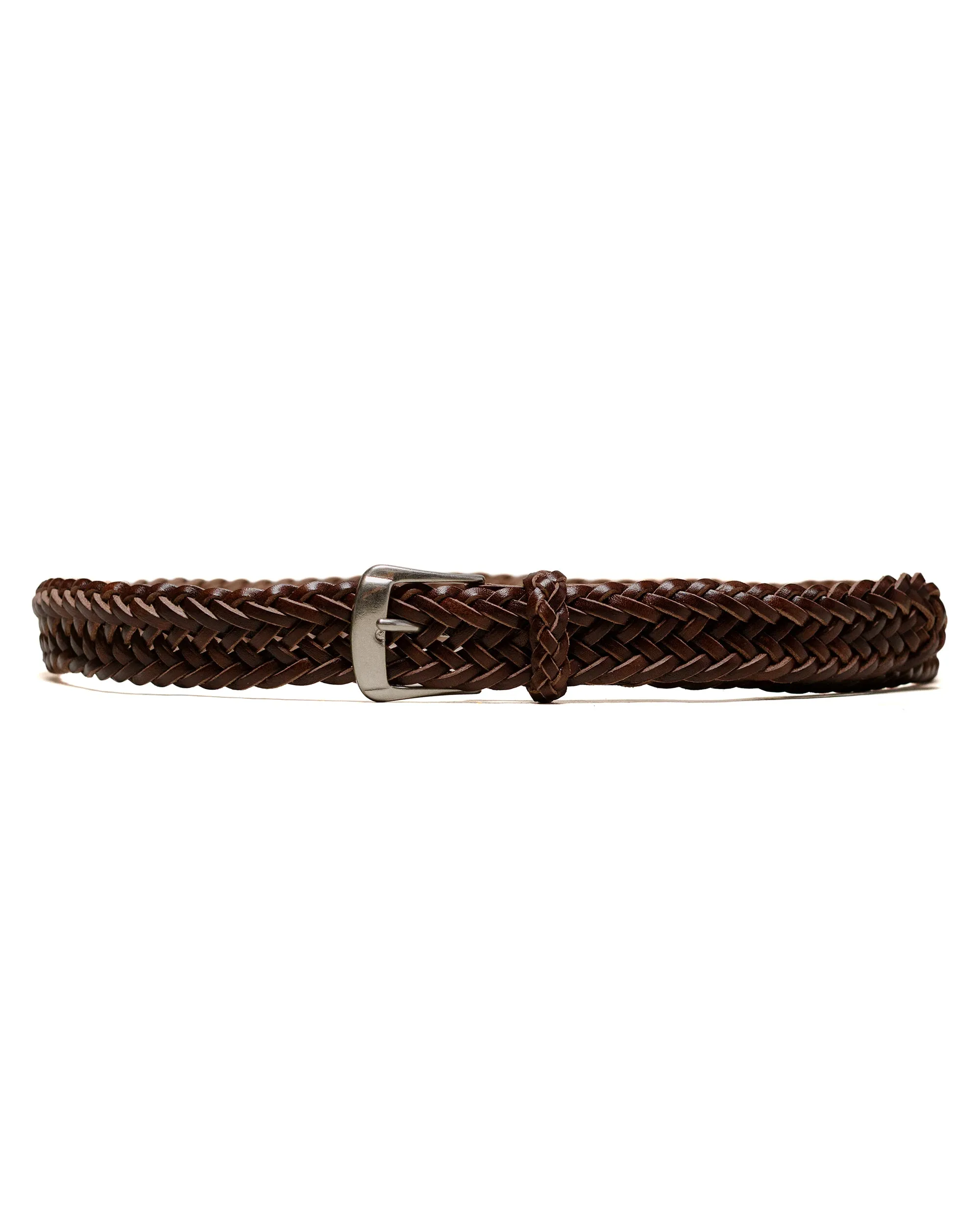 Phigvel Leather Mesh Belt Brown sold by Lost & Found