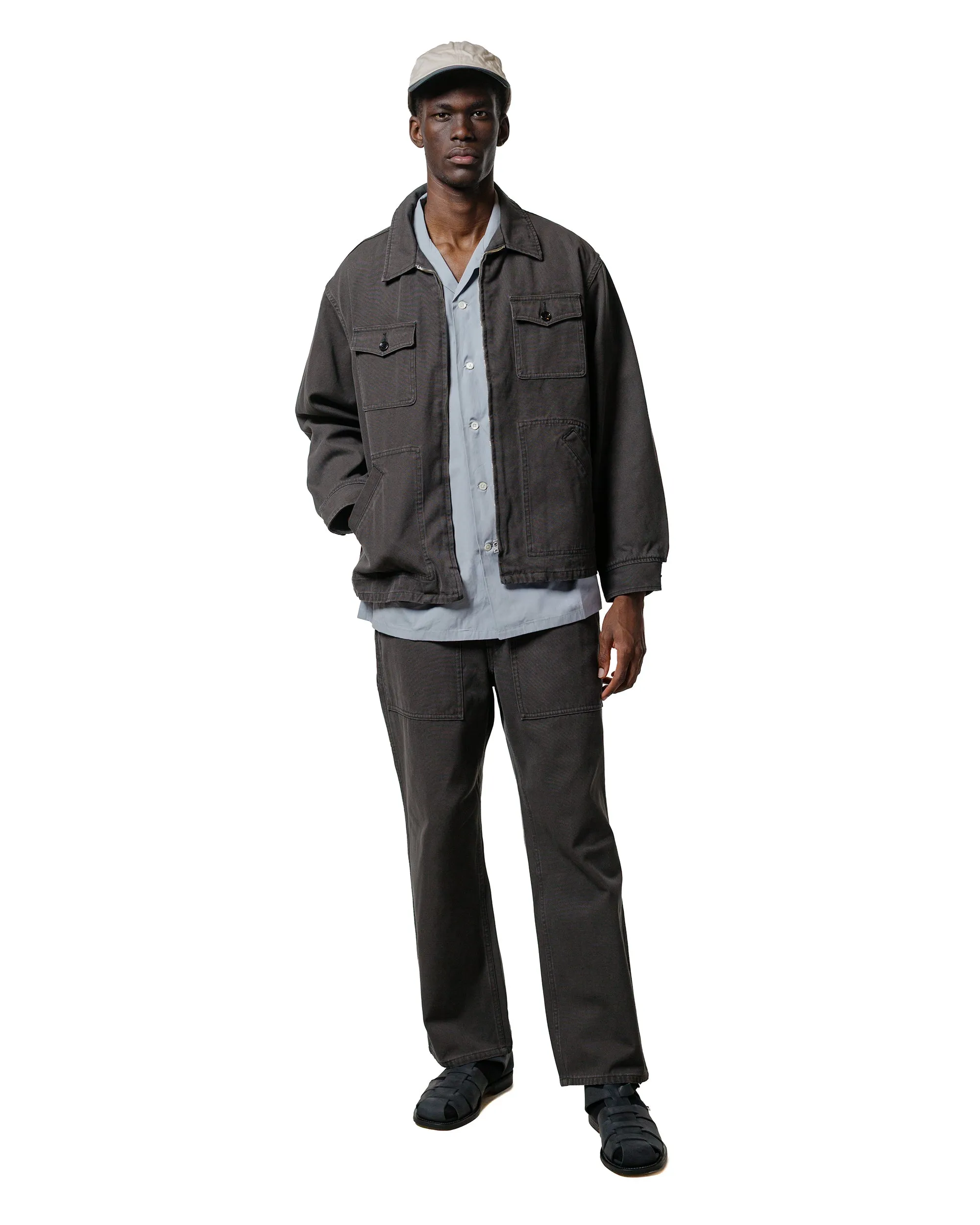 Phigvel Duck Cloth Workaday Jacket Charcoal sold by Lost & Found product image thumbnail 4