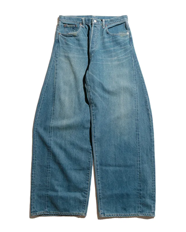 ssstein Deformation Wide Denim Jeans Indigo sold by Lost & Found