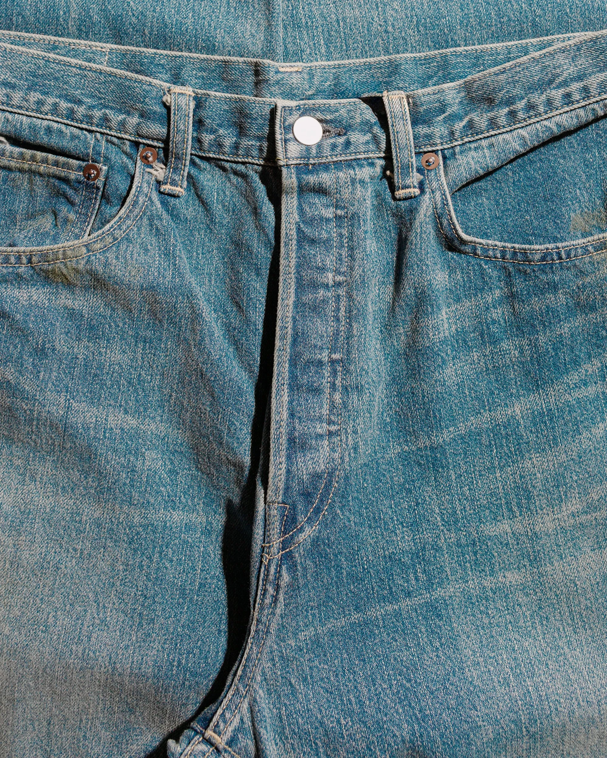ssstein Deformation Wide Denim Jeans Indigo sold by Lost & Found product image thumbnail 5