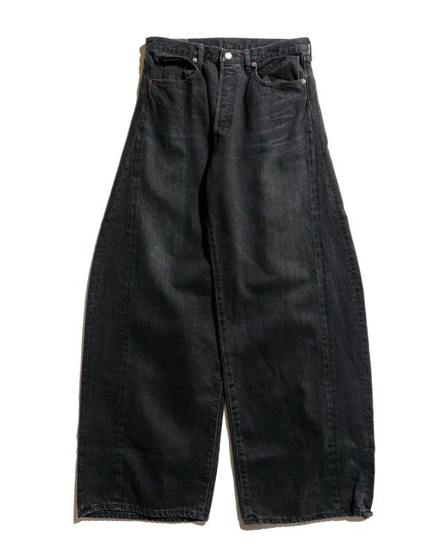 ssstein Deformation Wide Denim Jeans Black made by ssstein