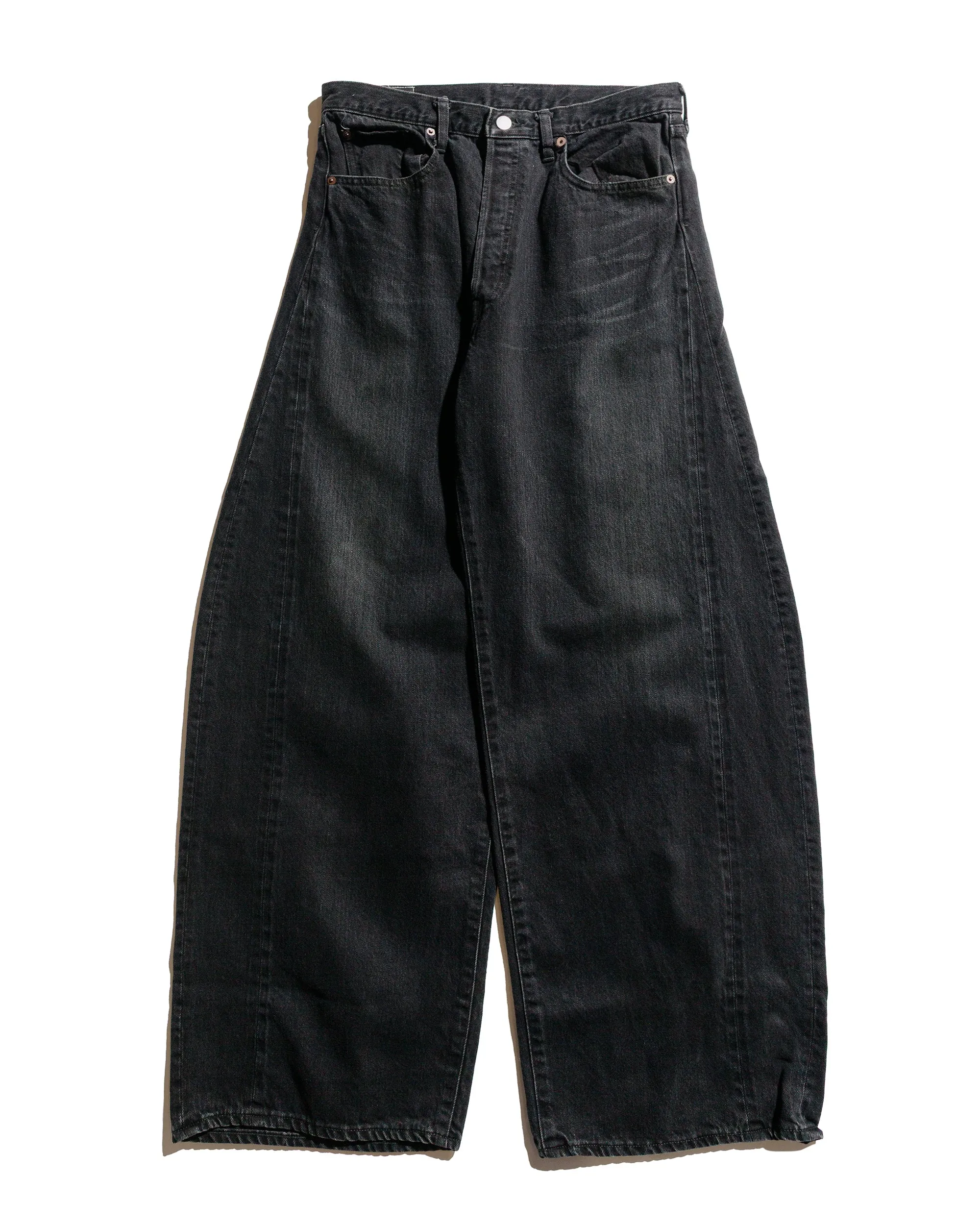 ssstein Deformation Wide Denim Jeans Black sold by Lost & Found