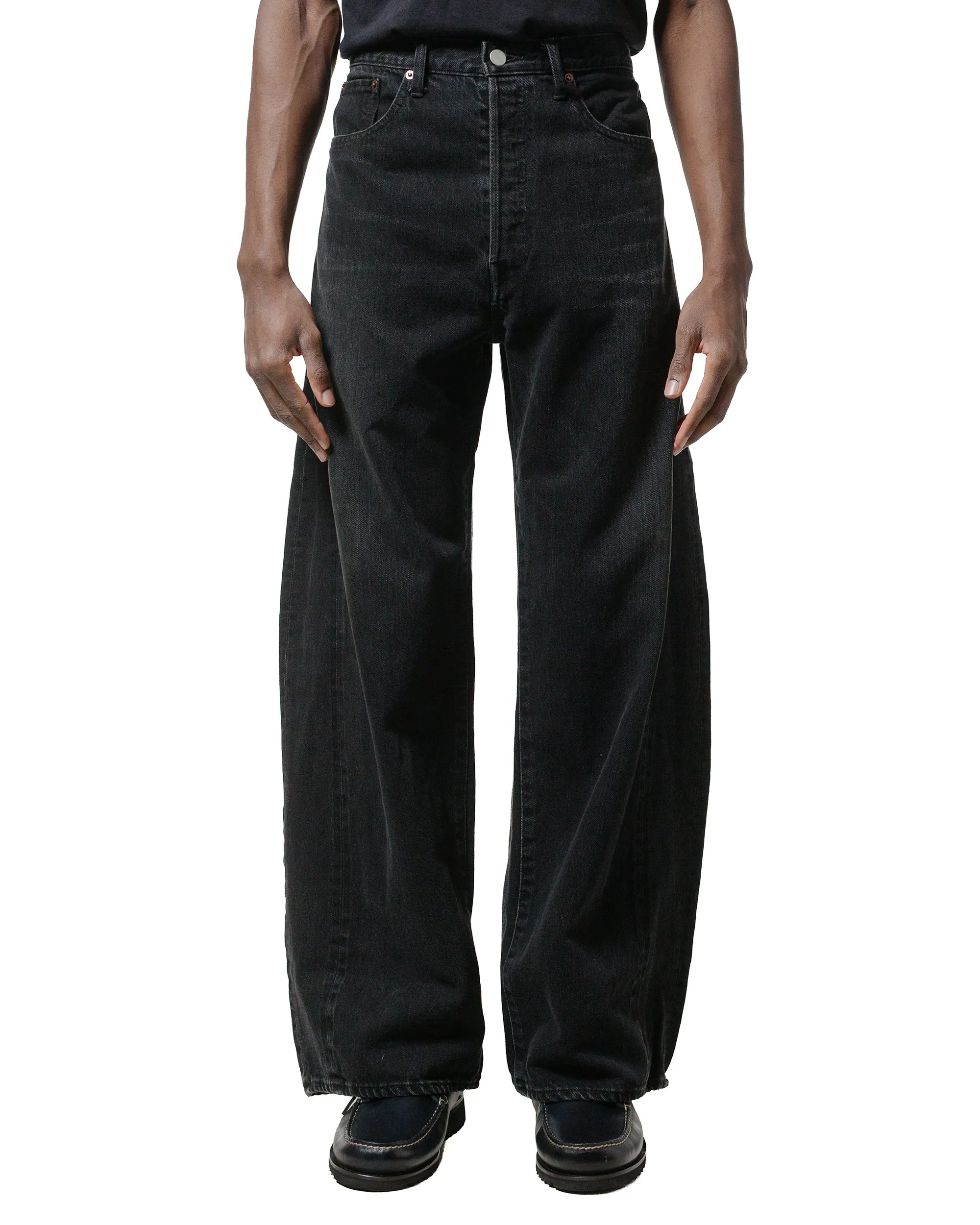 ssstein Deformation Wide Denim Jeans Black sold by Lost & Found product image thumbnail 2