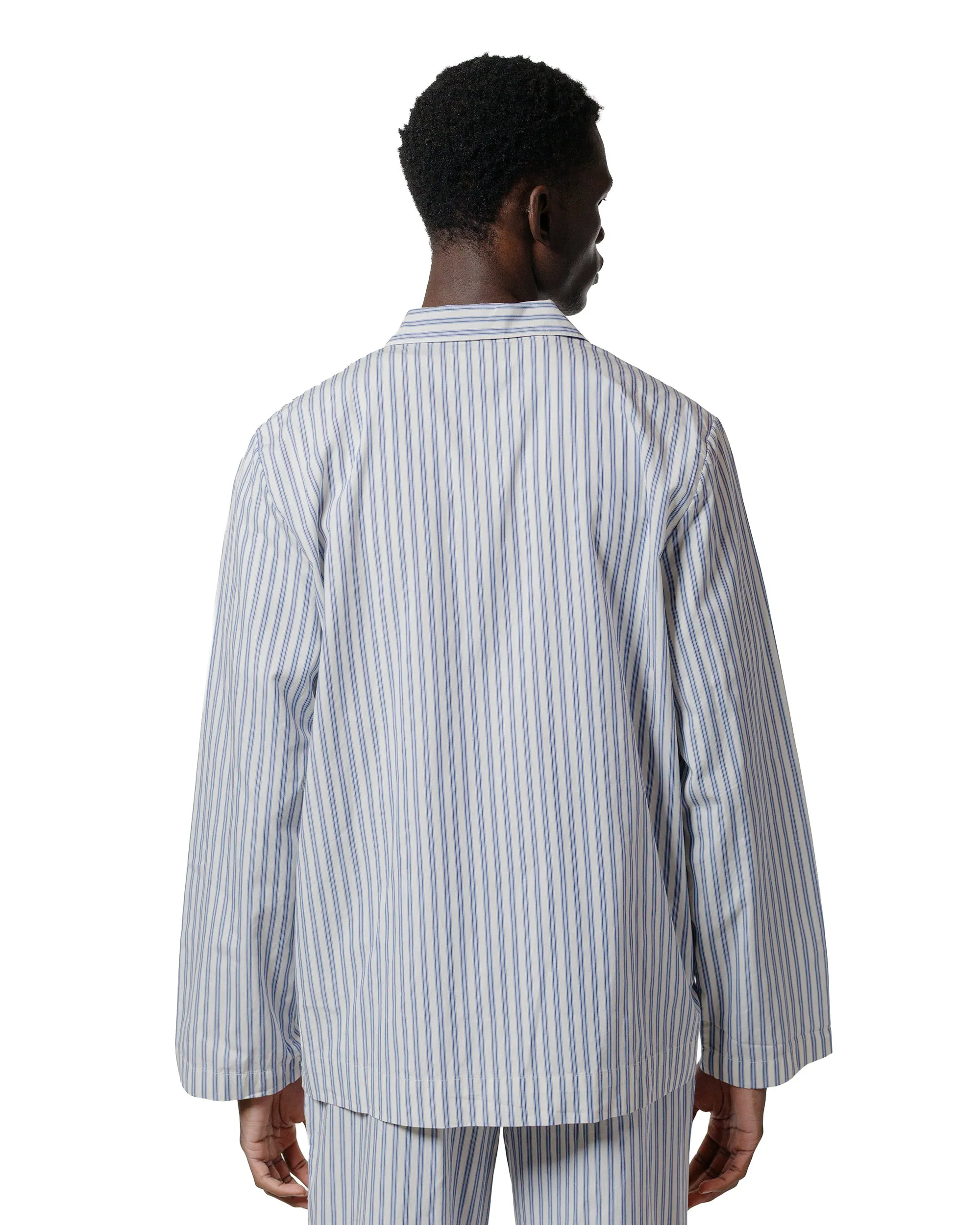 Tekla Poplin Pyjama Shirt Skagen Stripes sold by Lost & Found product image thumbnail 3