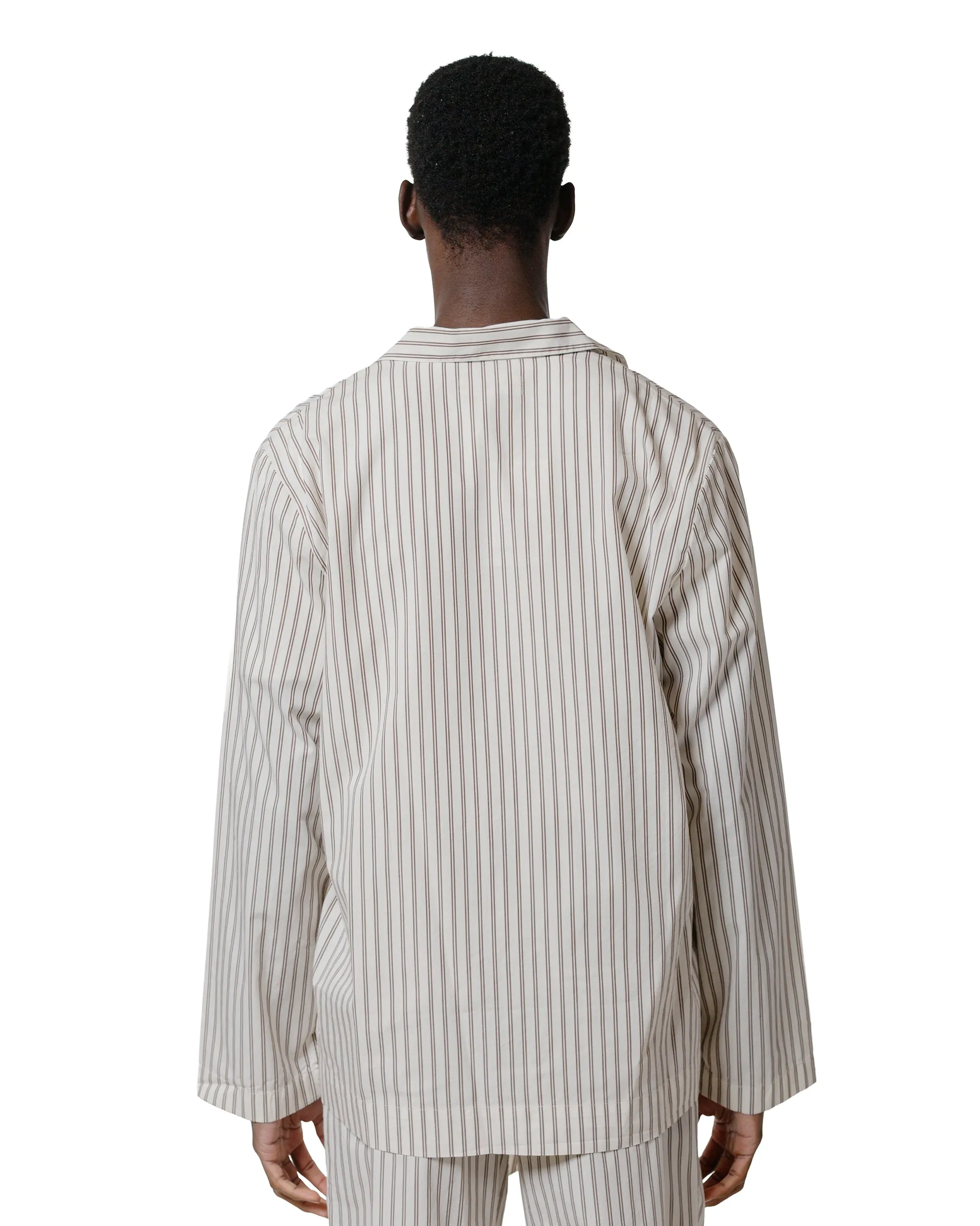 Tekla Poplin Pyjama Shirt Hopper Stripes sold by Lost & Found product image thumbnail 3